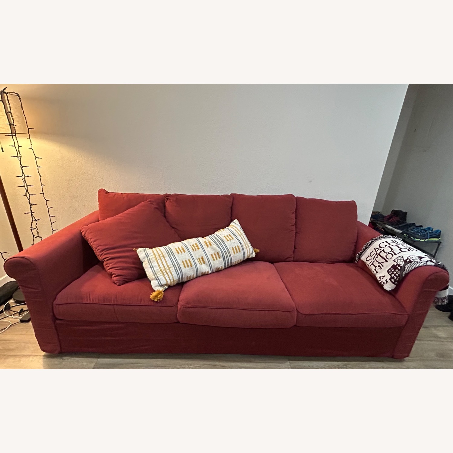 IKEA Harlanda Red Sofa - image-3