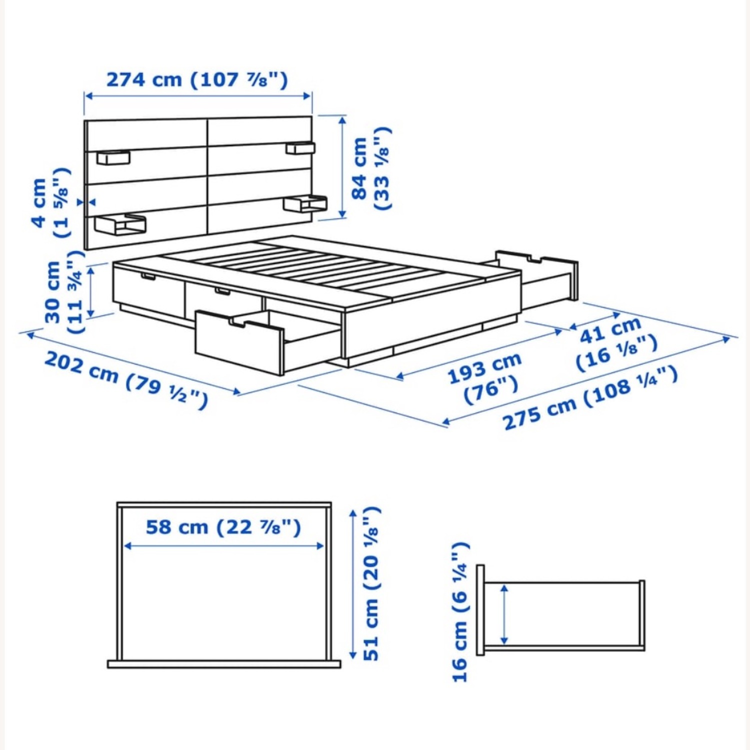 Nordli King Storage Bed - image-13