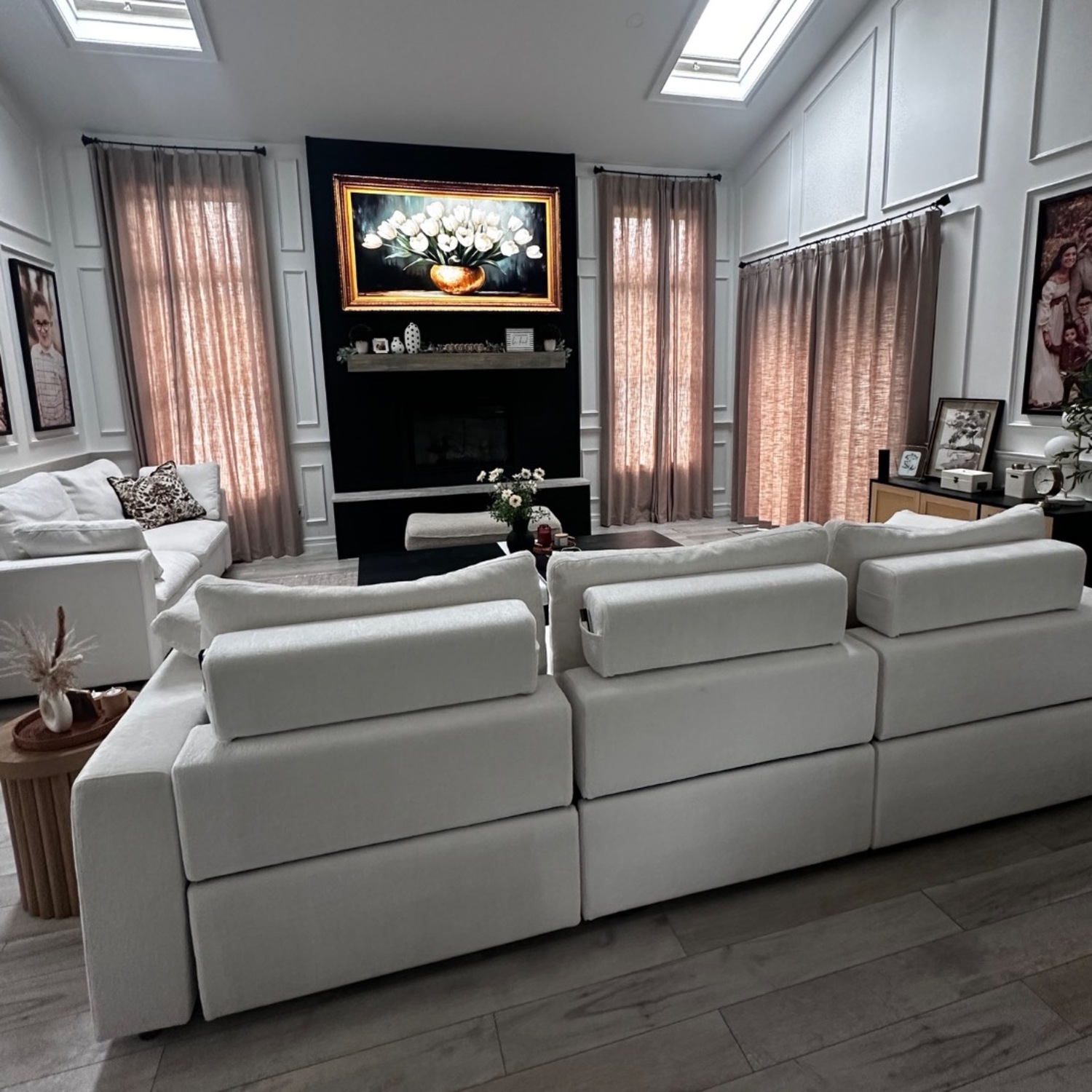 Three Piece Modular Recliner Sofa - image-4