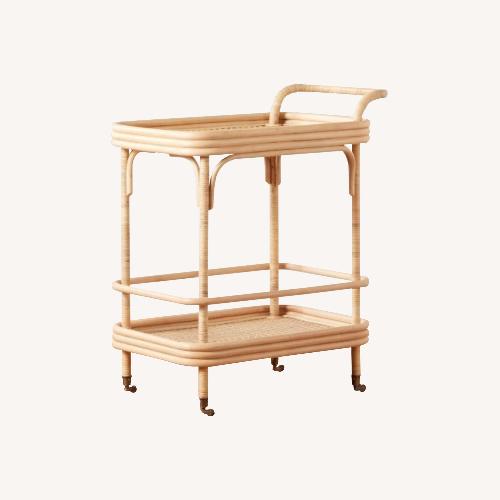 Used Clic Rattan Bar Cart for sale on AptDeco