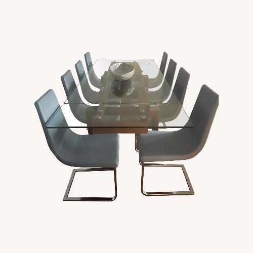 Used Calligaris Dining Table With 8 Chairs for sale on AptDeco