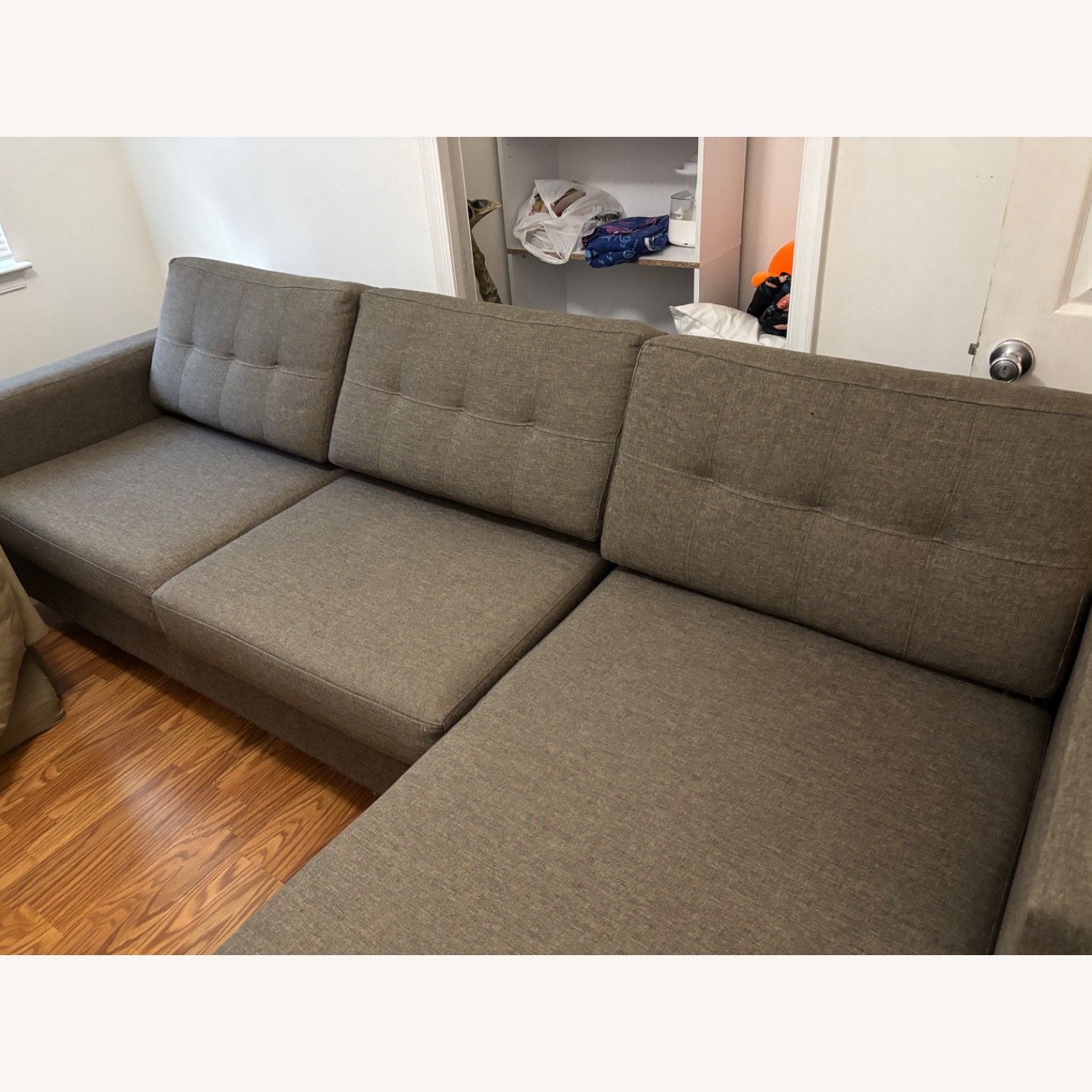 Gray L Shape Couch - image-2