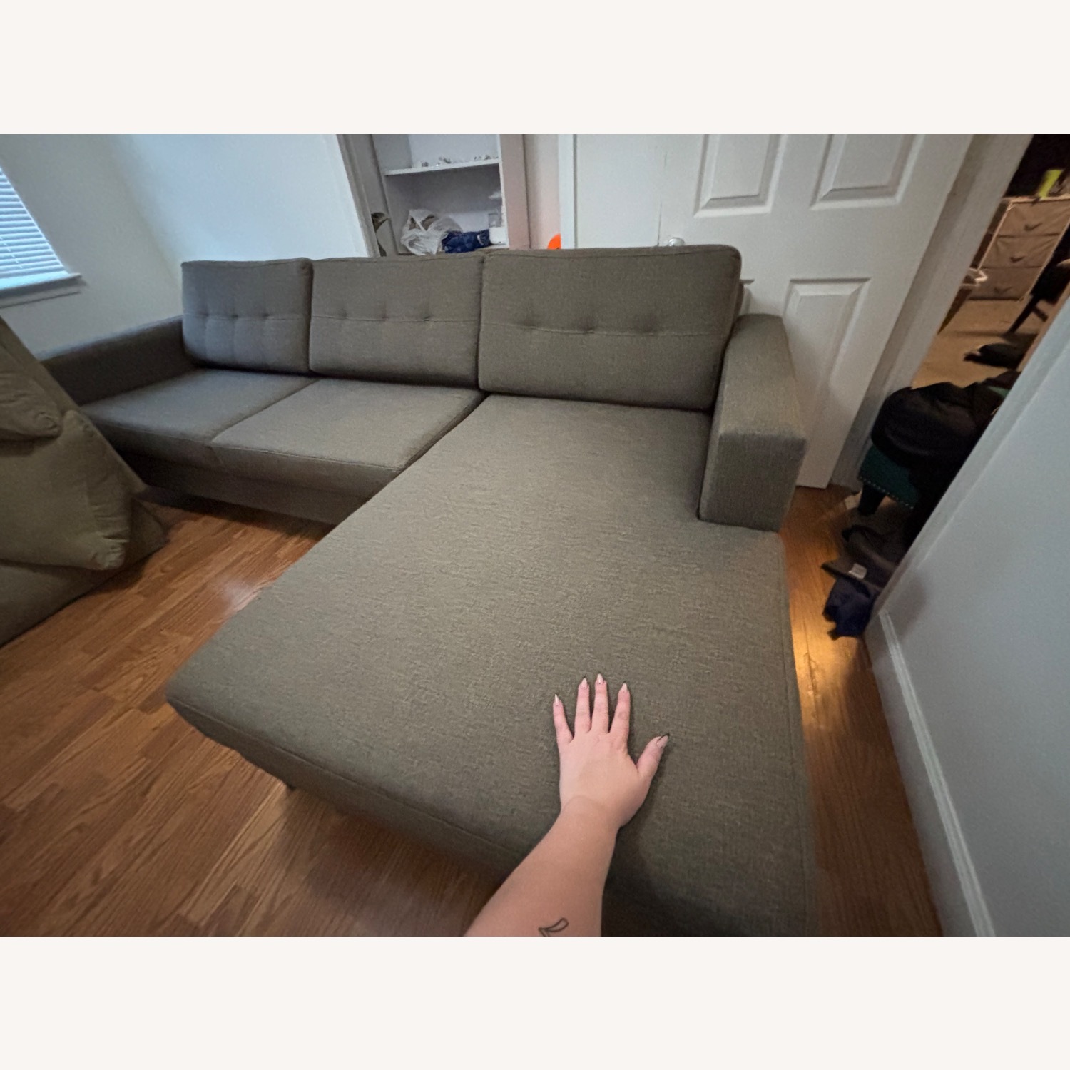 Gray L Shape Couch - image-1