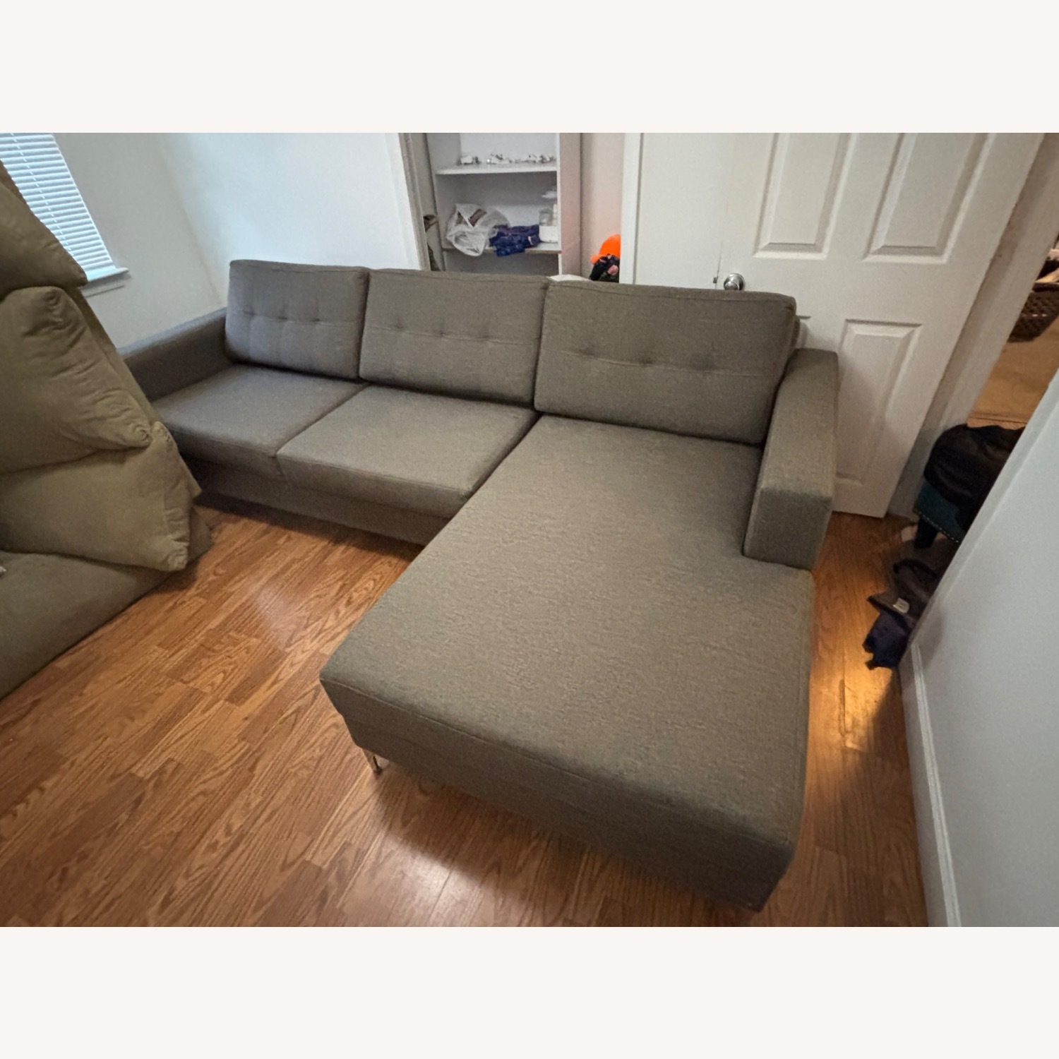 Gray L Shape Couch - image-0