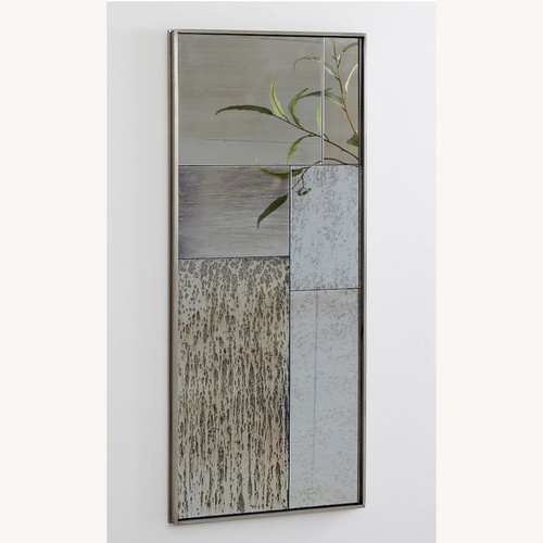Used Pottery Barn Antiqued Patchwork Wall Mirror for sale on AptDeco