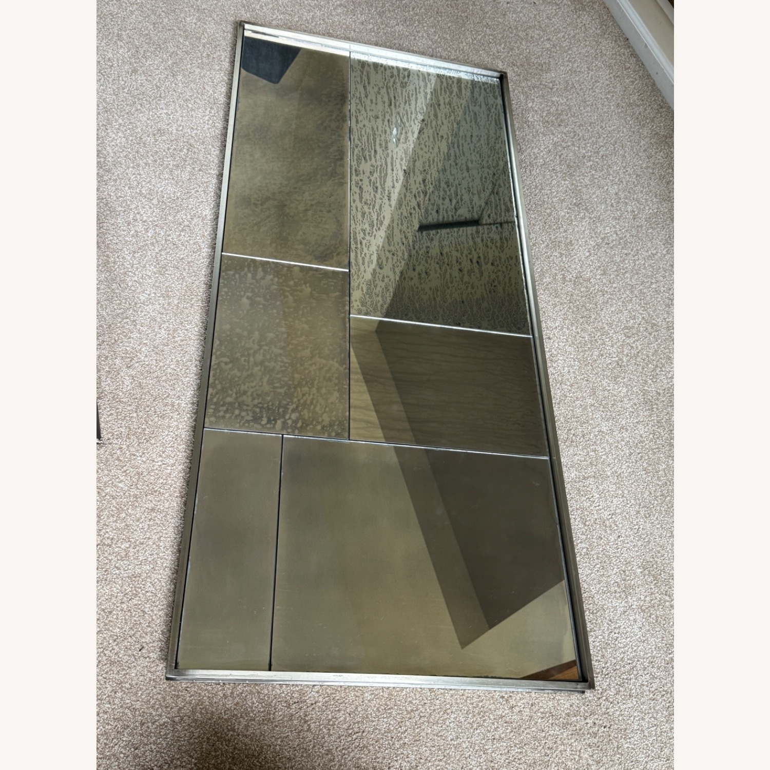 Pottery Barn Antiqued Patchwork Wall Mirror - image-2