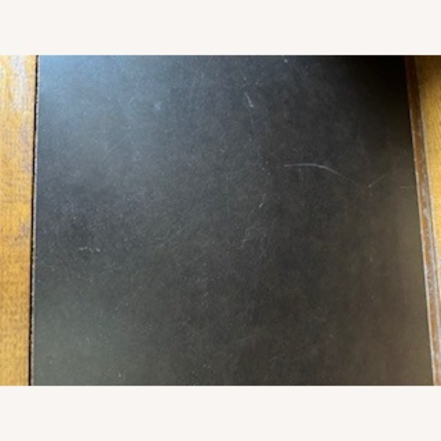 Natural Wood Credenza Desk with Bookcase - image-5