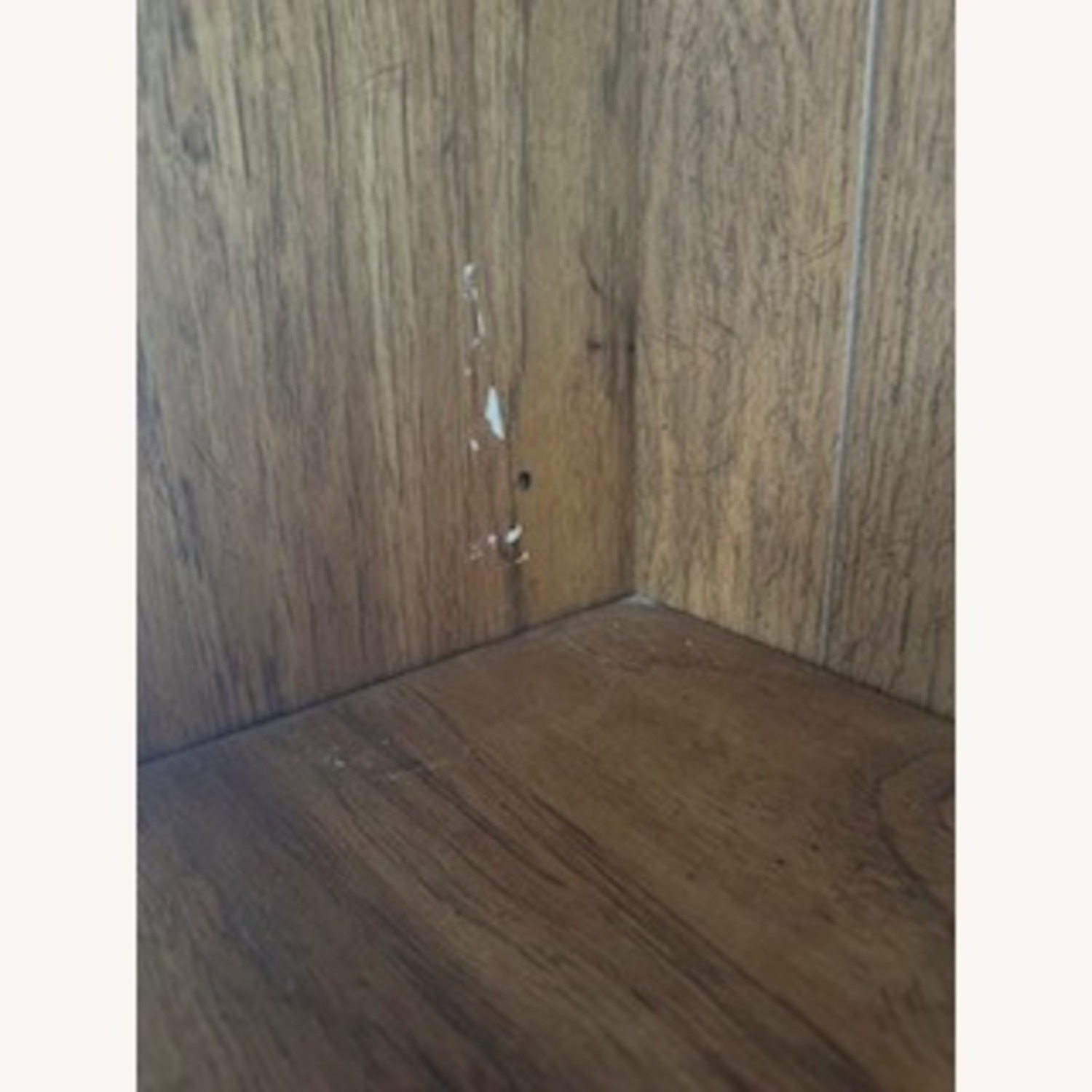 Natural Wood Credenza Desk with Bookcase - image-4