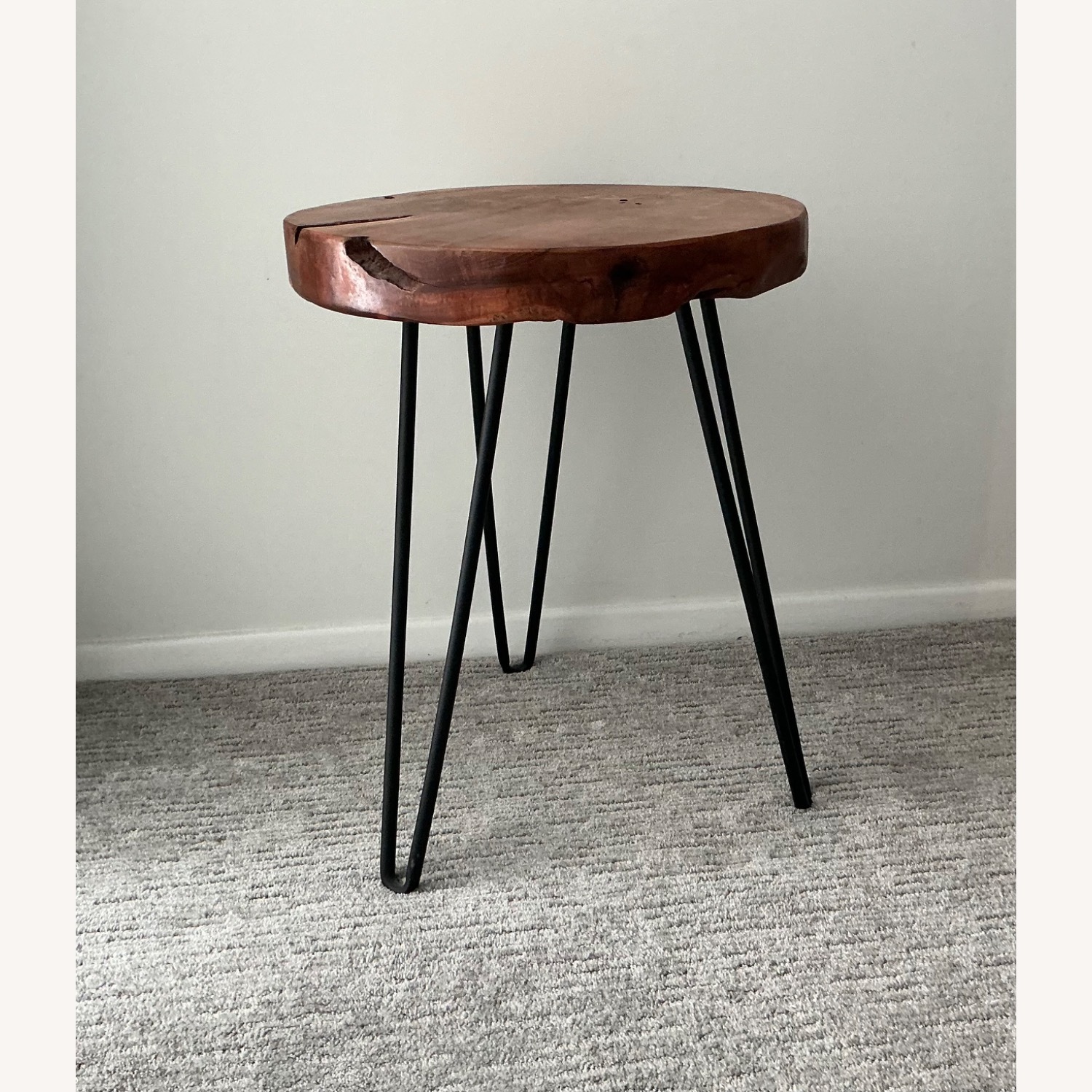 Tree Top Table With Iron Legs - image-3