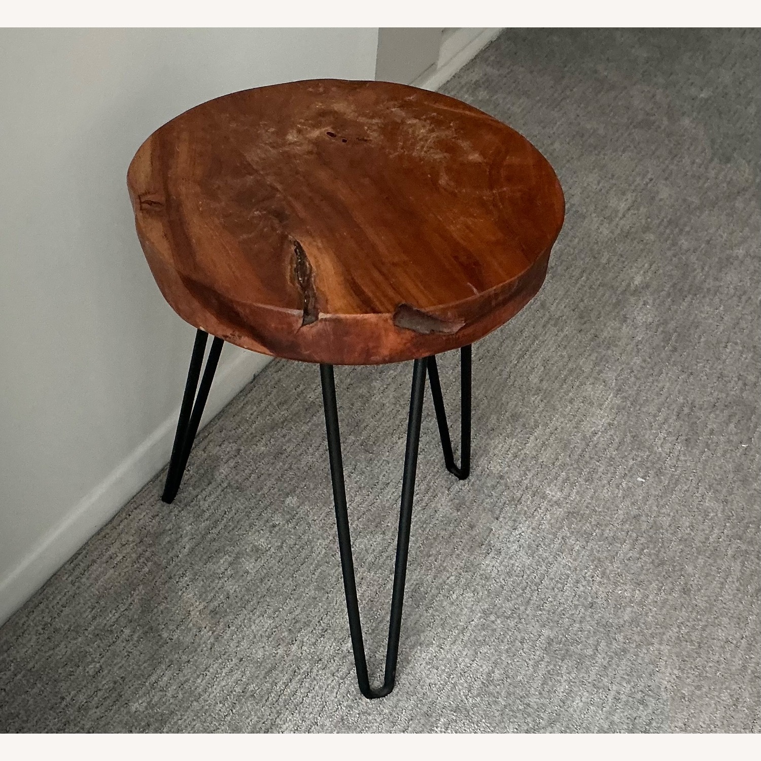 Tree Top Table With Iron Legs - image-4