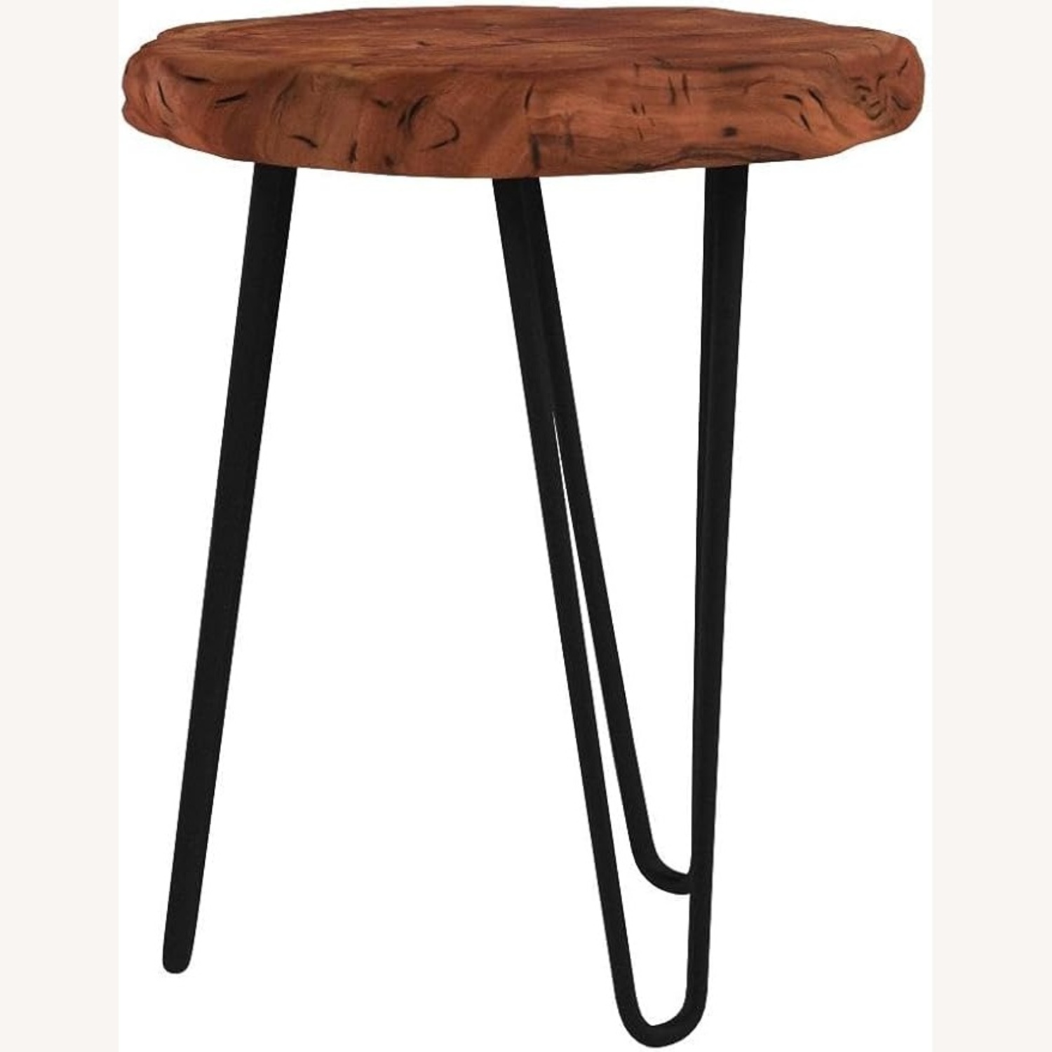Tree Top Table With Iron Legs - image-0