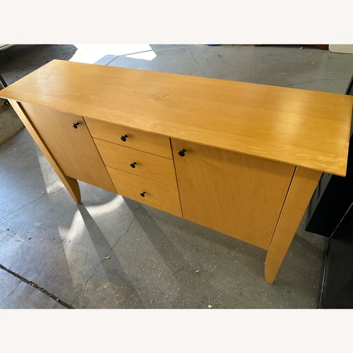 Used Blonde Solid Wood Credenza for sale on AptDeco