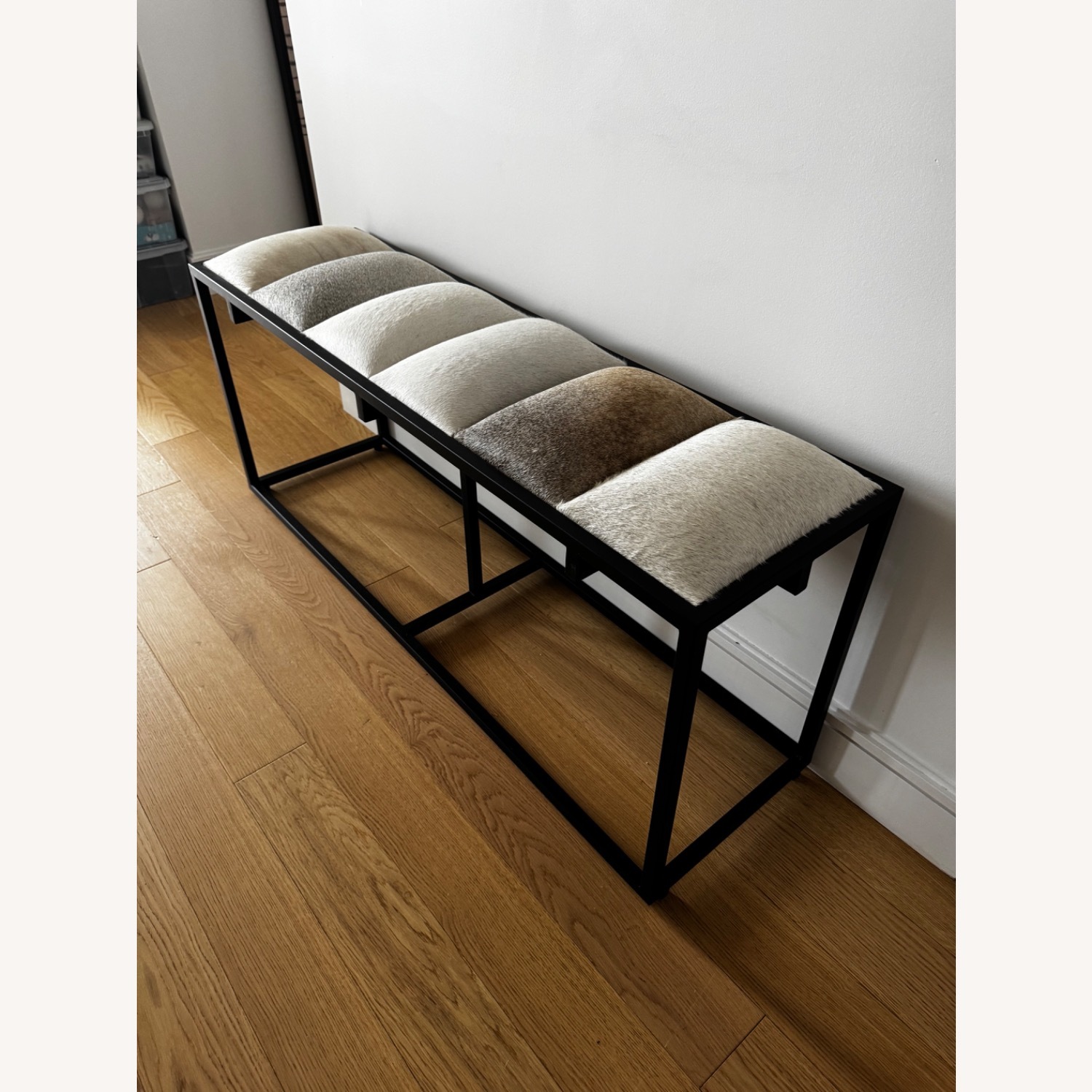 Joss & Main Genuine Leather Upholstered Bench - image-3