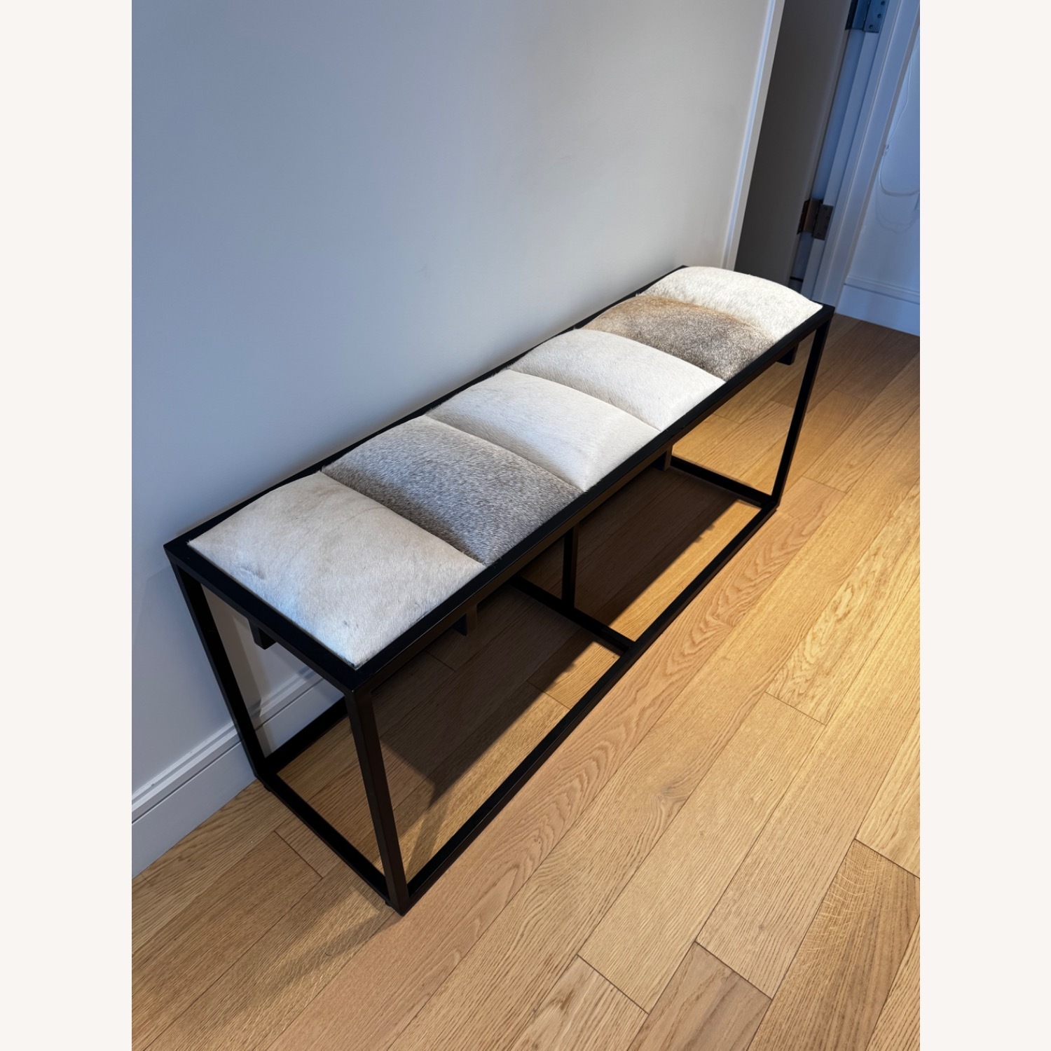 Joss & Main Genuine Leather Upholstered Bench - image-2