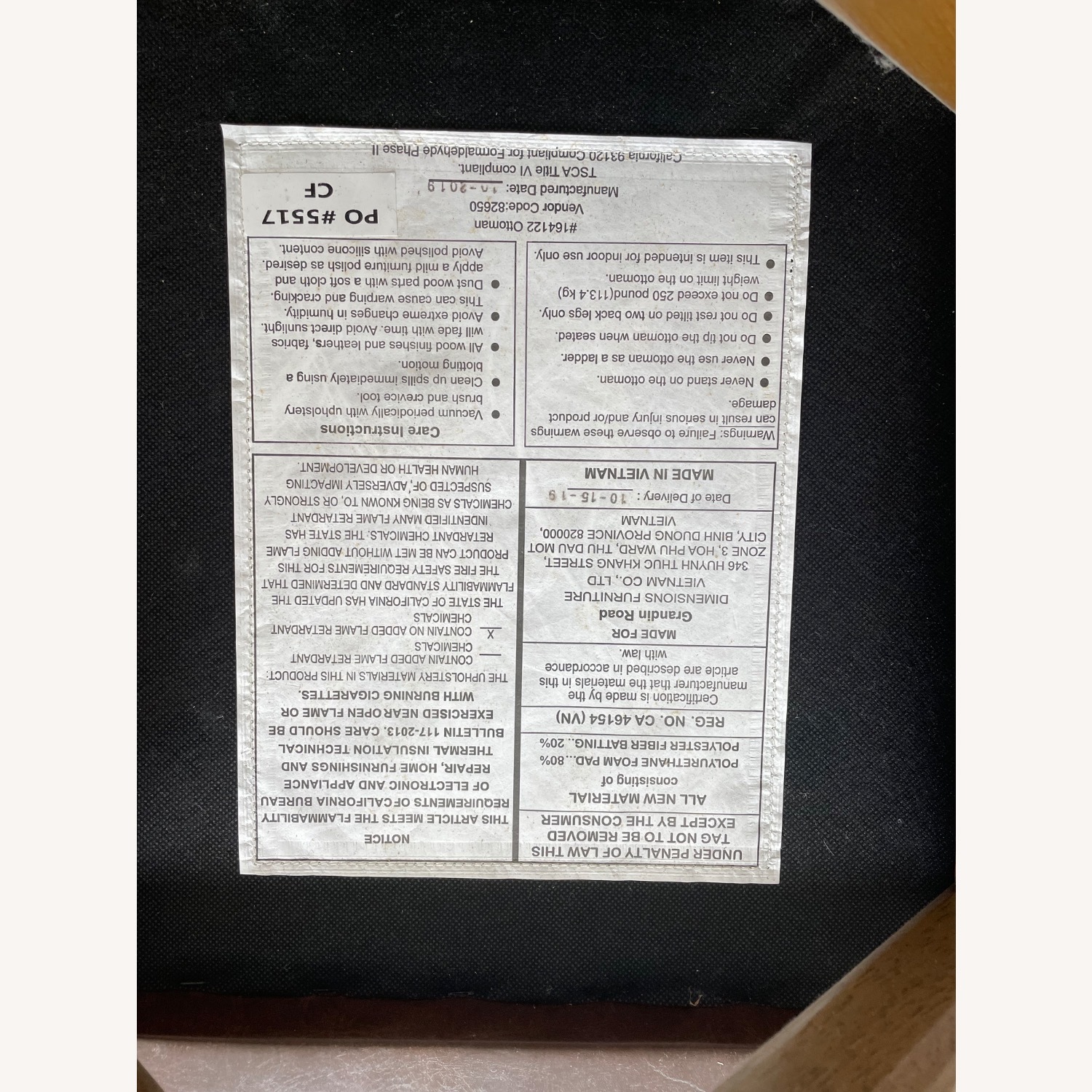 Bonded Leather X-Base Stool - image-4