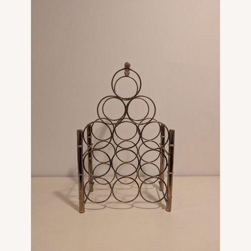 Used Vintage Brass Wine Rack for sale on AptDeco
