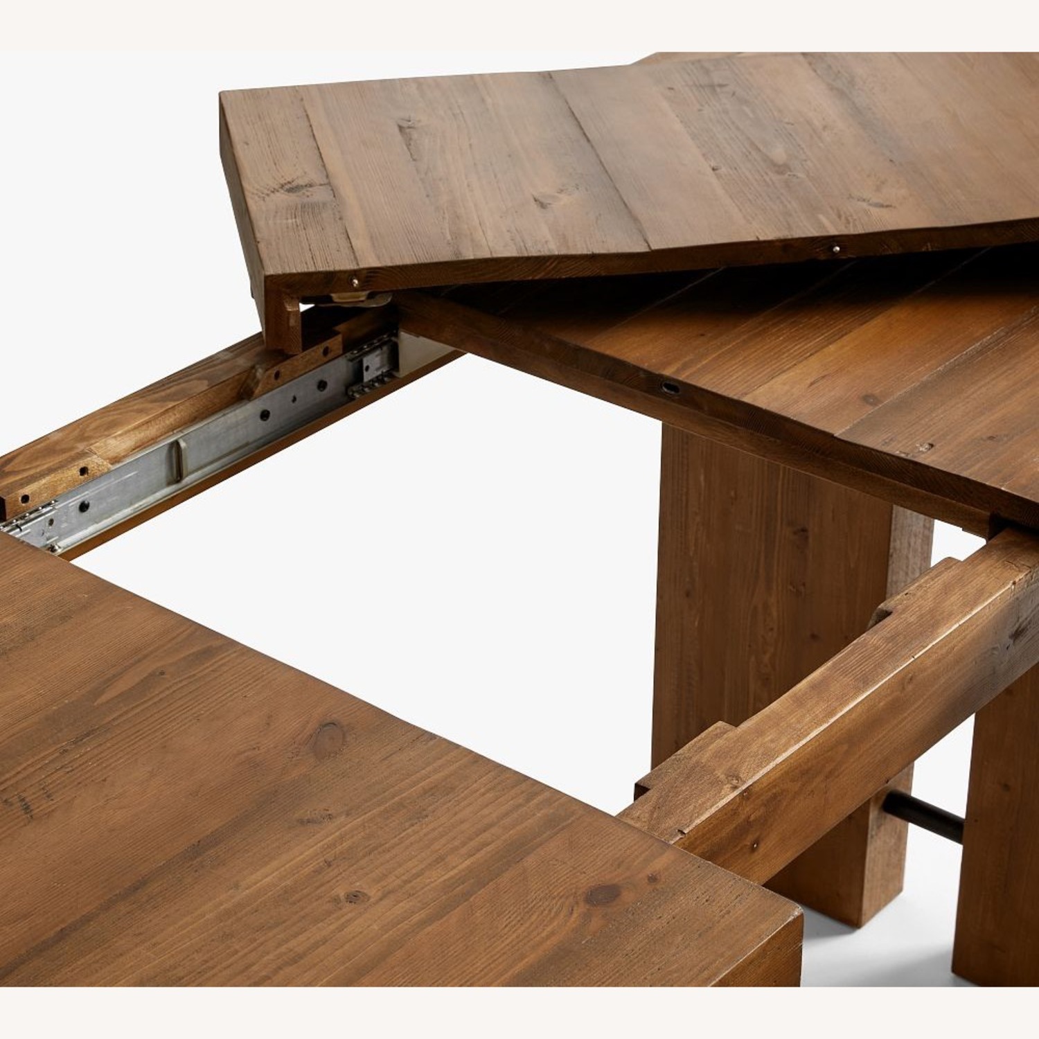 North Reclaimed Wood Dining Table, Rustic Barnwood - image-4