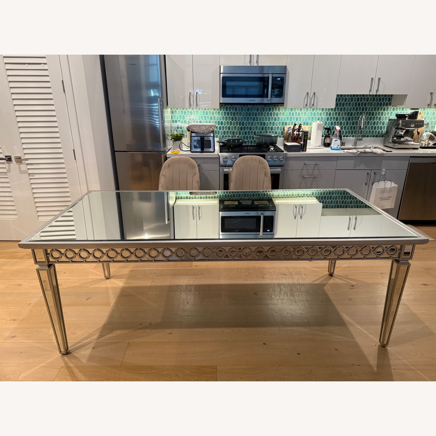 Sophie Mirrored Dining Table - image-1