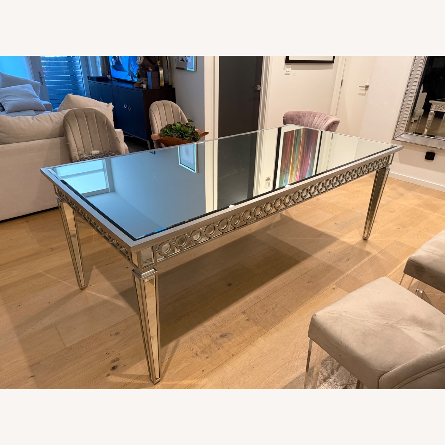 Sophie Mirrored Dining Table - image-3