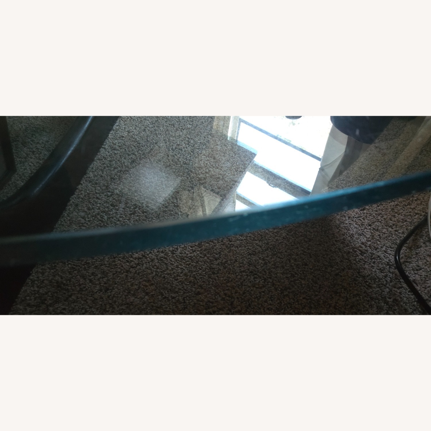 Antique Noguch Triangular Glass Coffee Table - image-6