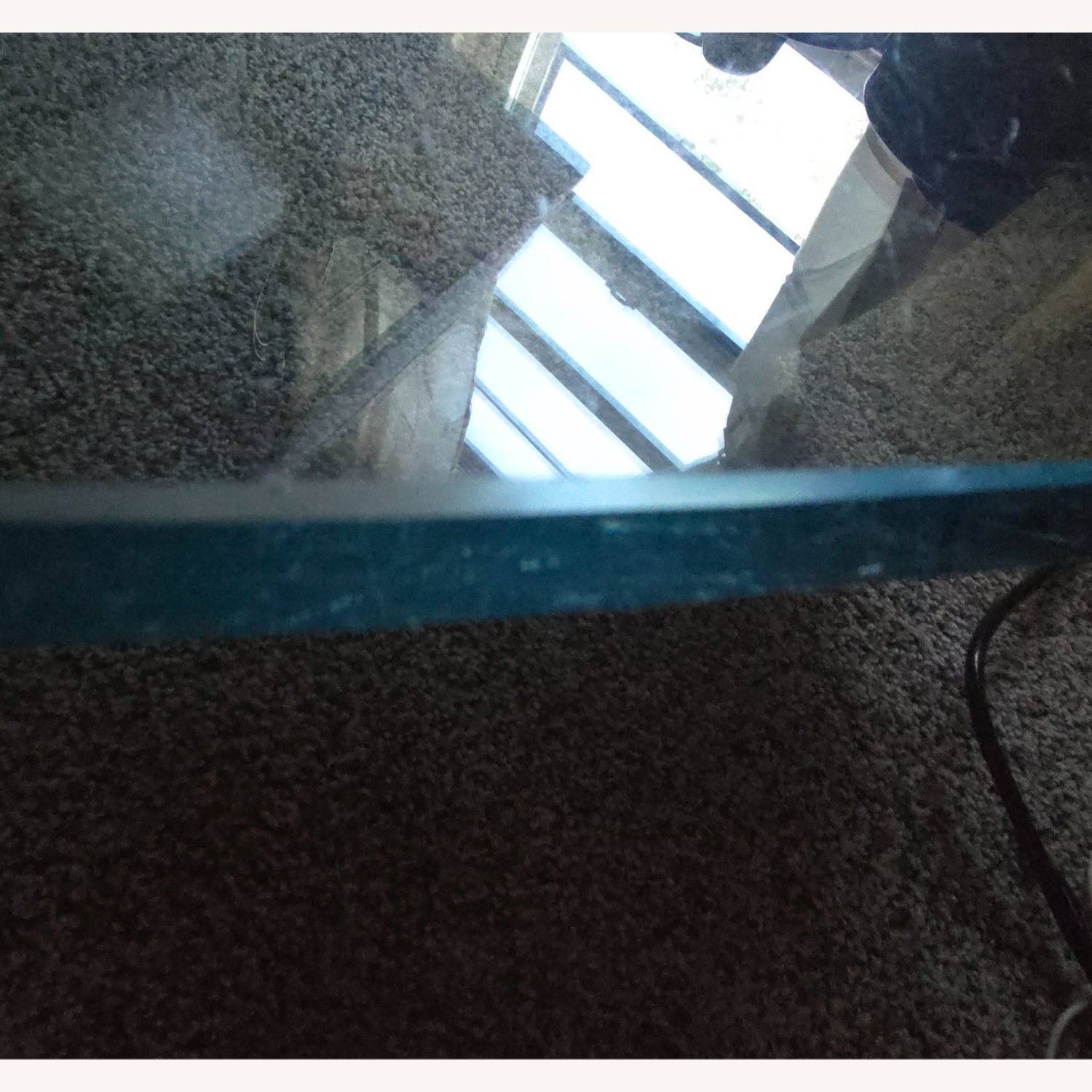 Antique Noguch Triangular Glass Coffee Table - image-5