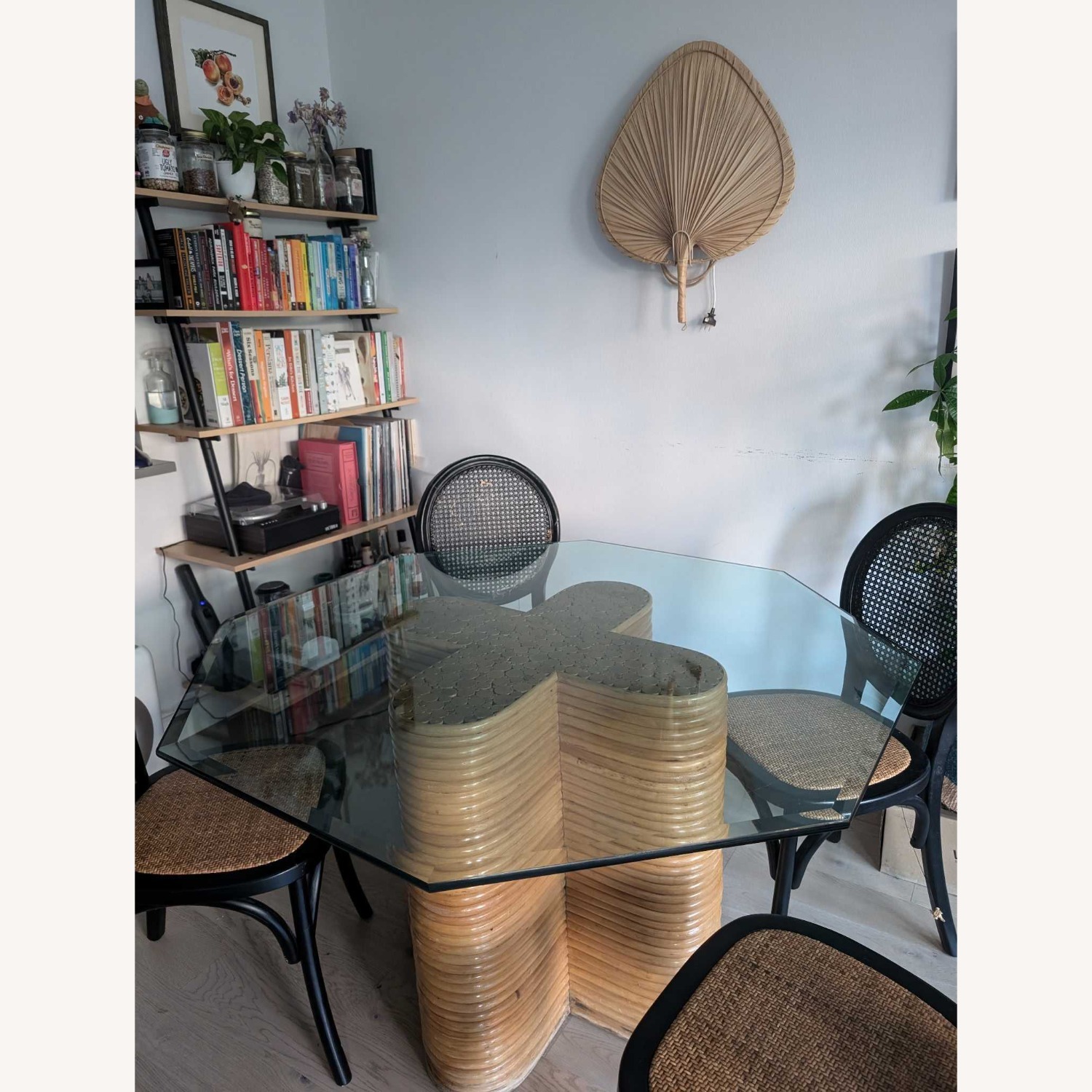 Vintage Glass Dining Table - image-1