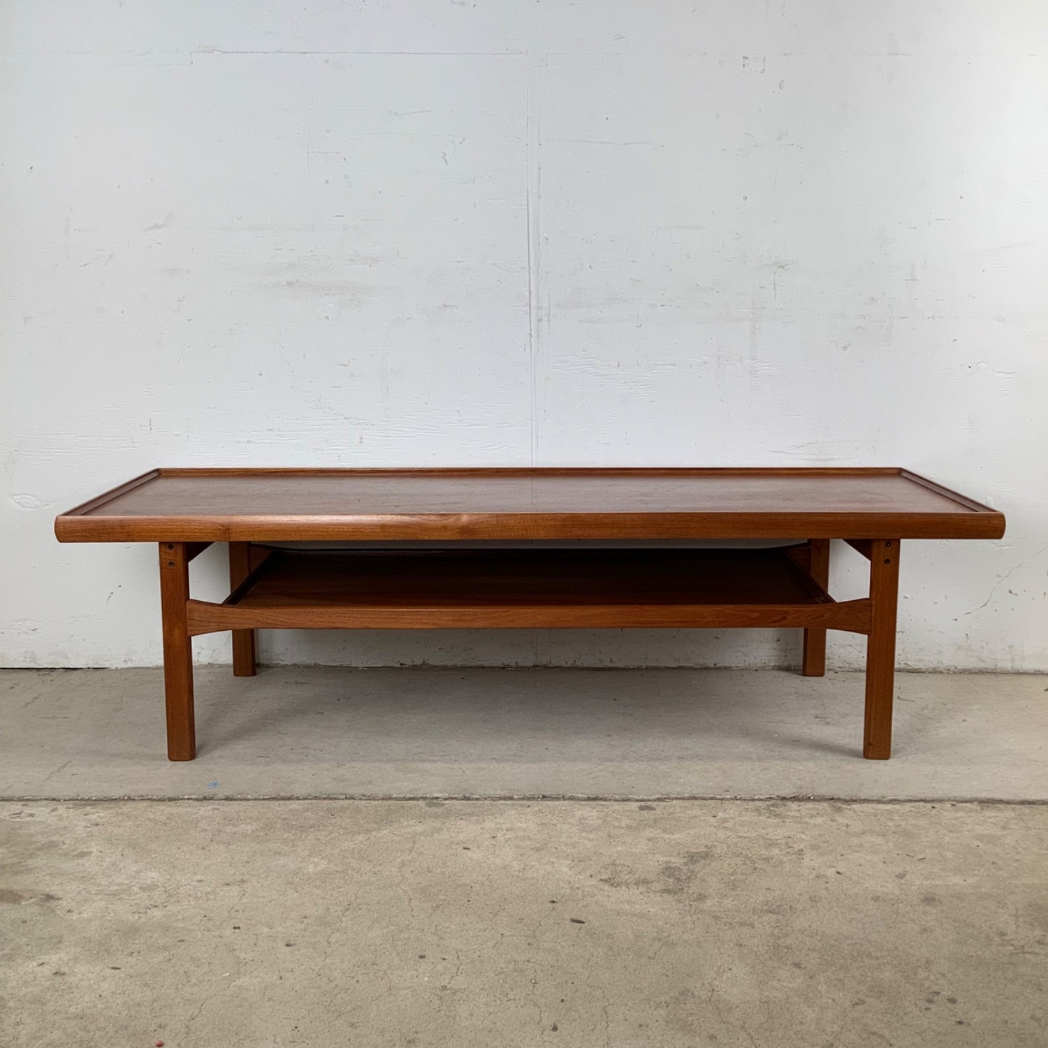 Scandinavian Modern Teak Coffee Table - image-0