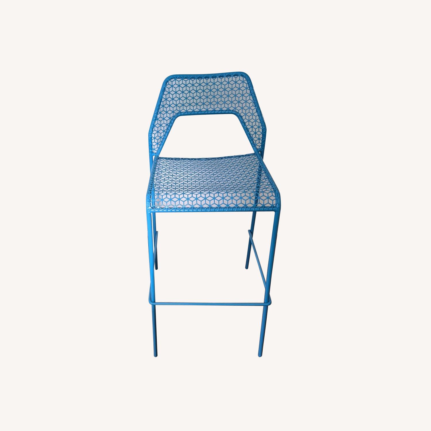 BlueDot Hot Mesh Blue Bar Stools - image-0