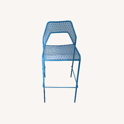 Used BlueDot Hot Mesh Blue Bar Stools for sale on AptDeco