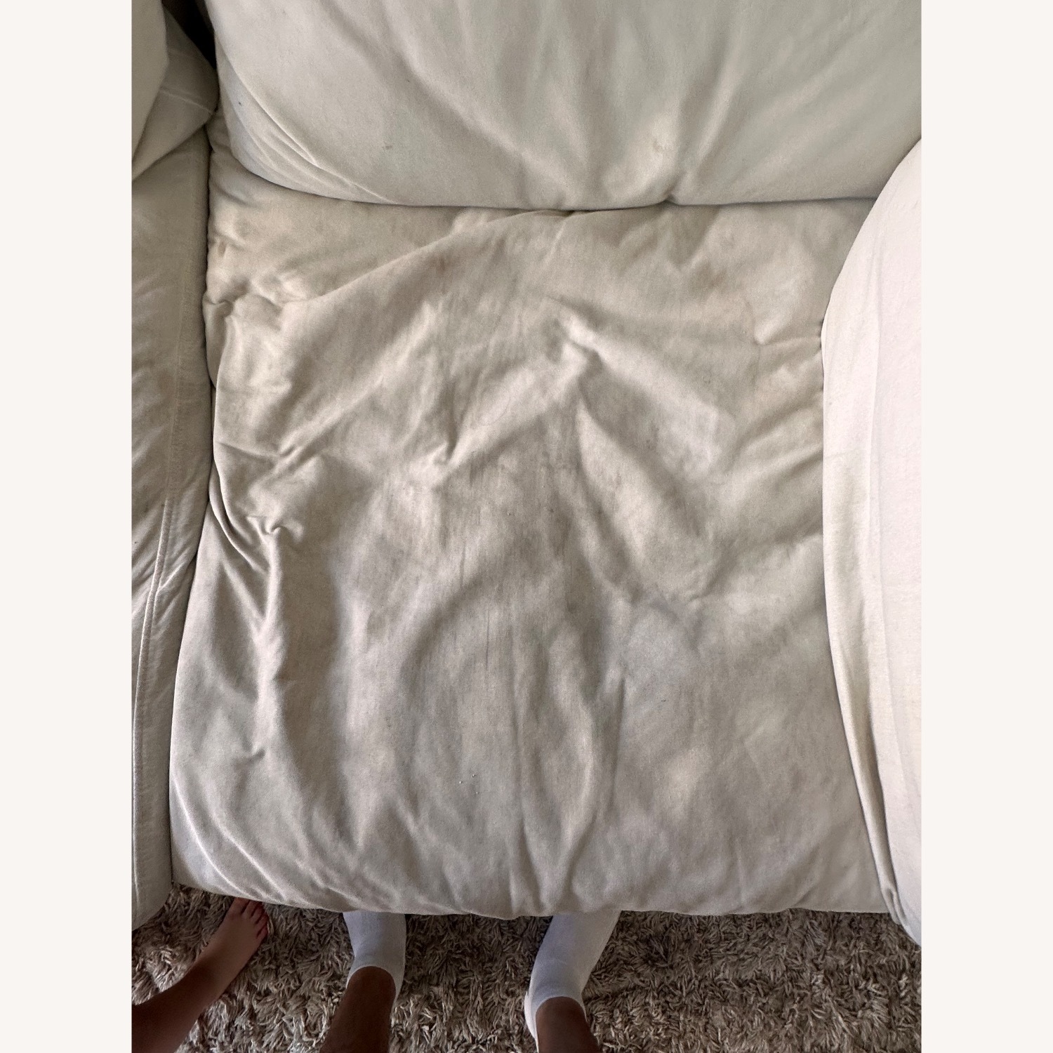 Nixon White Fabric 4-piece Modular Sectional - image-5