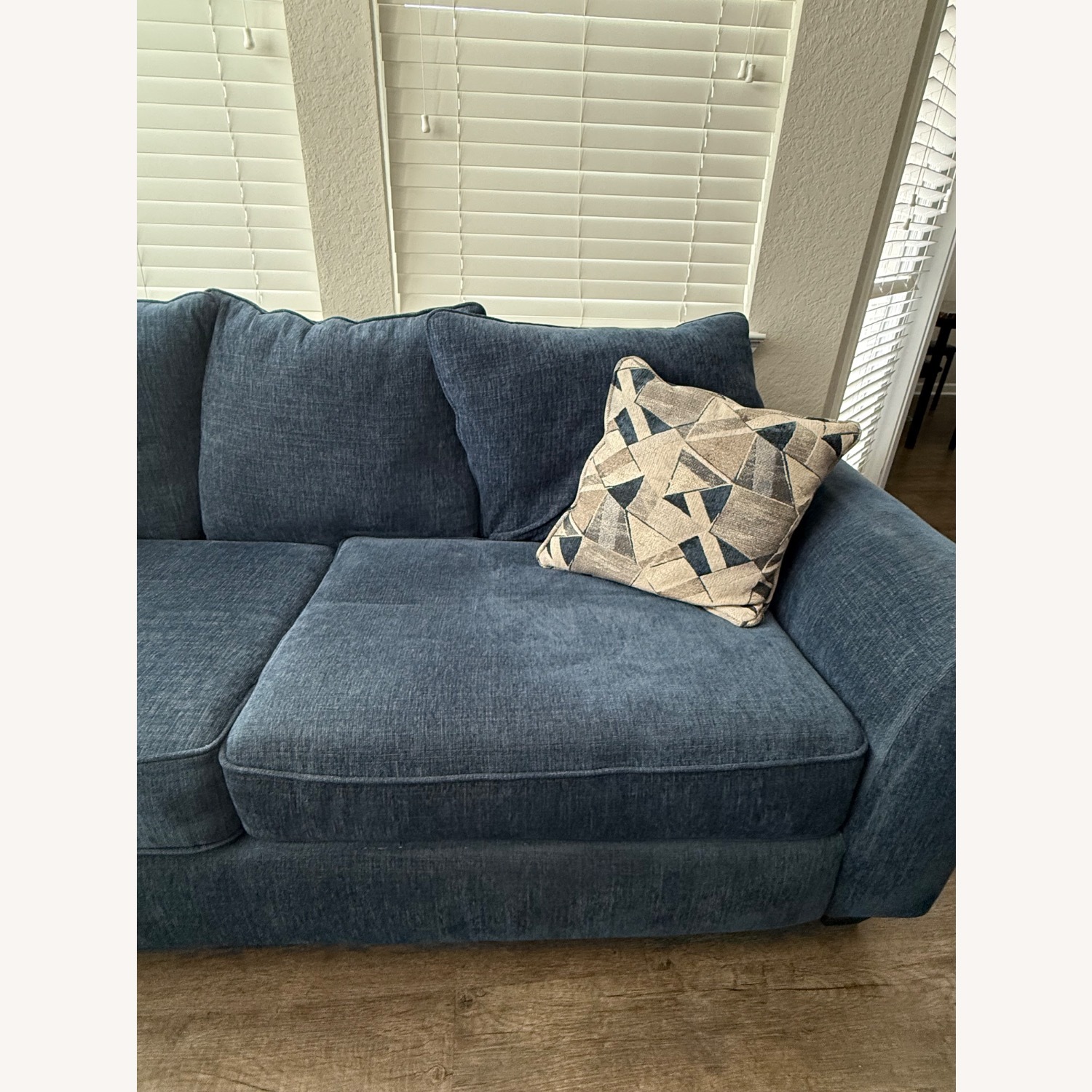 Rooms To Go Blue Sofa - image-3