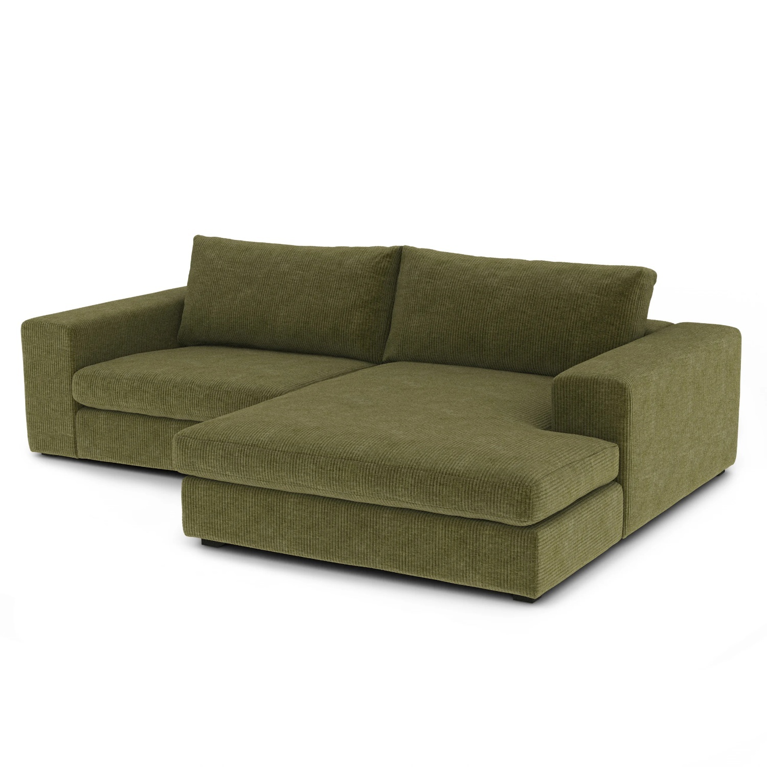 Beta 98" Modular Right Chaise Sectional - Cypress Green - image-15