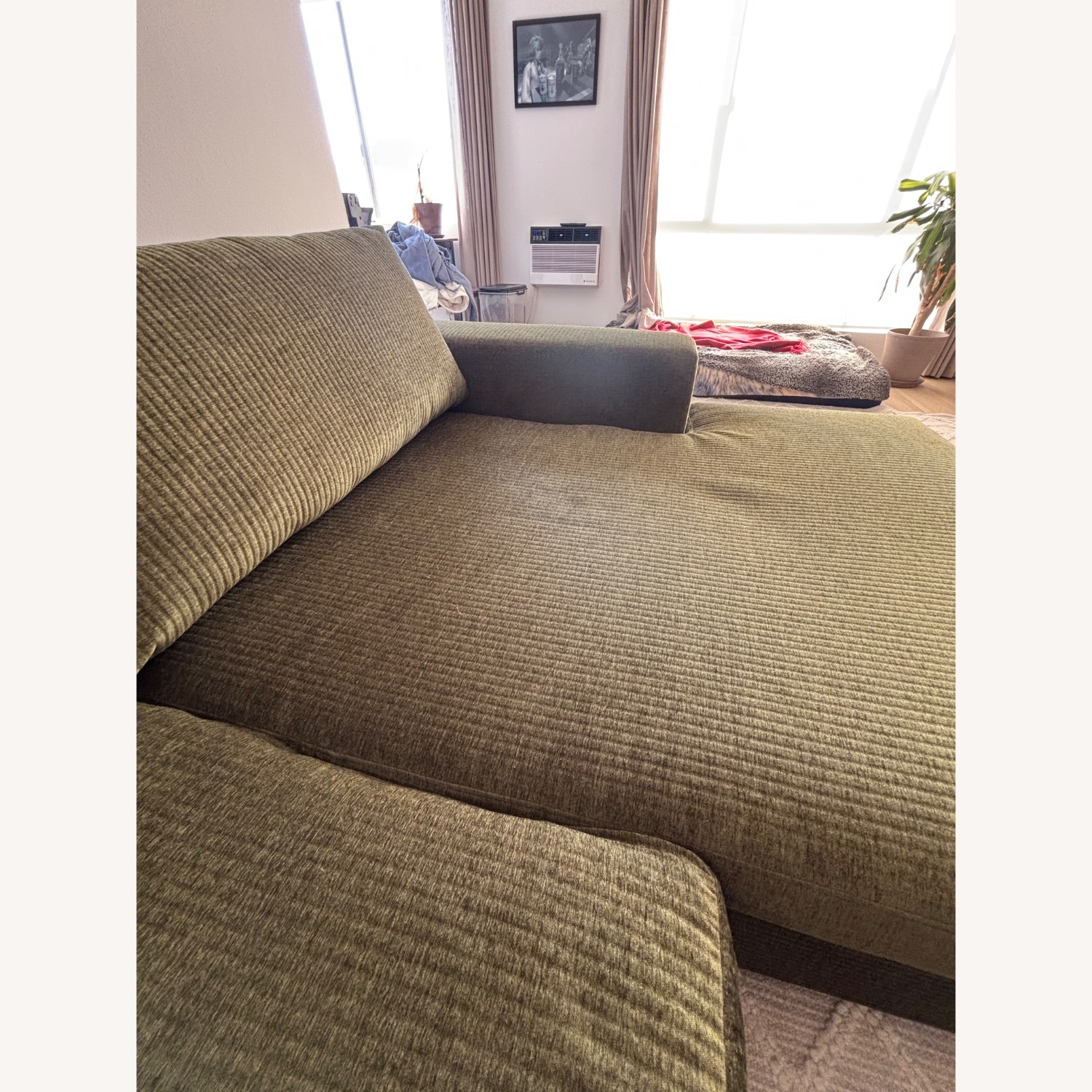 Beta 98" Modular Right Chaise Sectional - Cypress Green - image-11