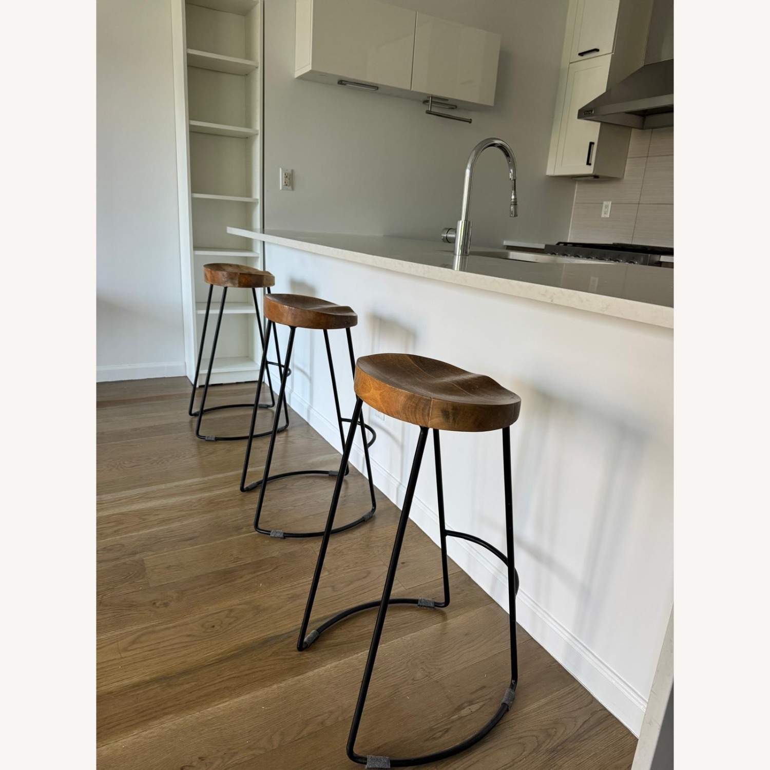 Solid Mango Wood Bar Stool - image-3