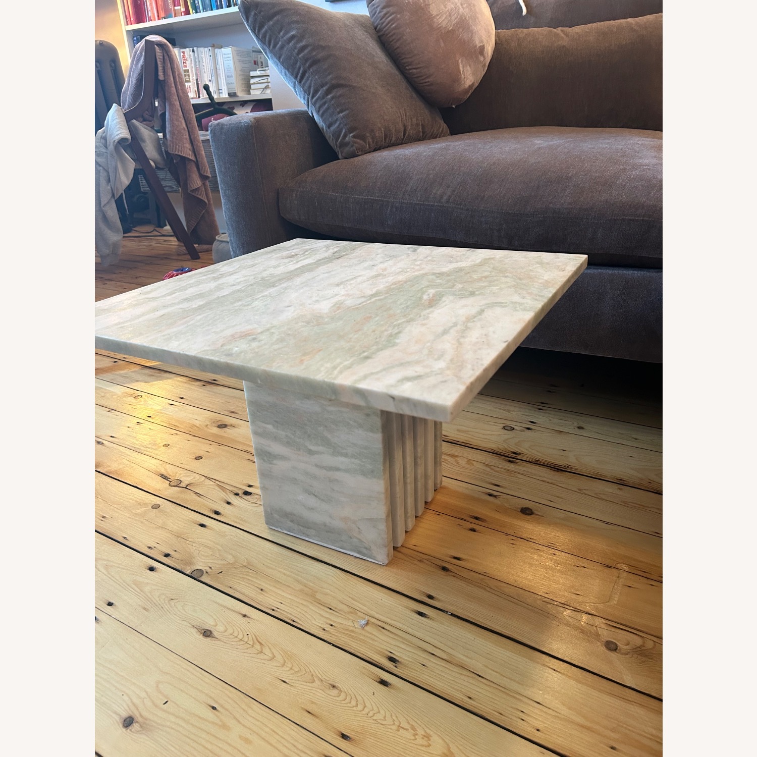 CB2 Travertine Table - Medium - image-3