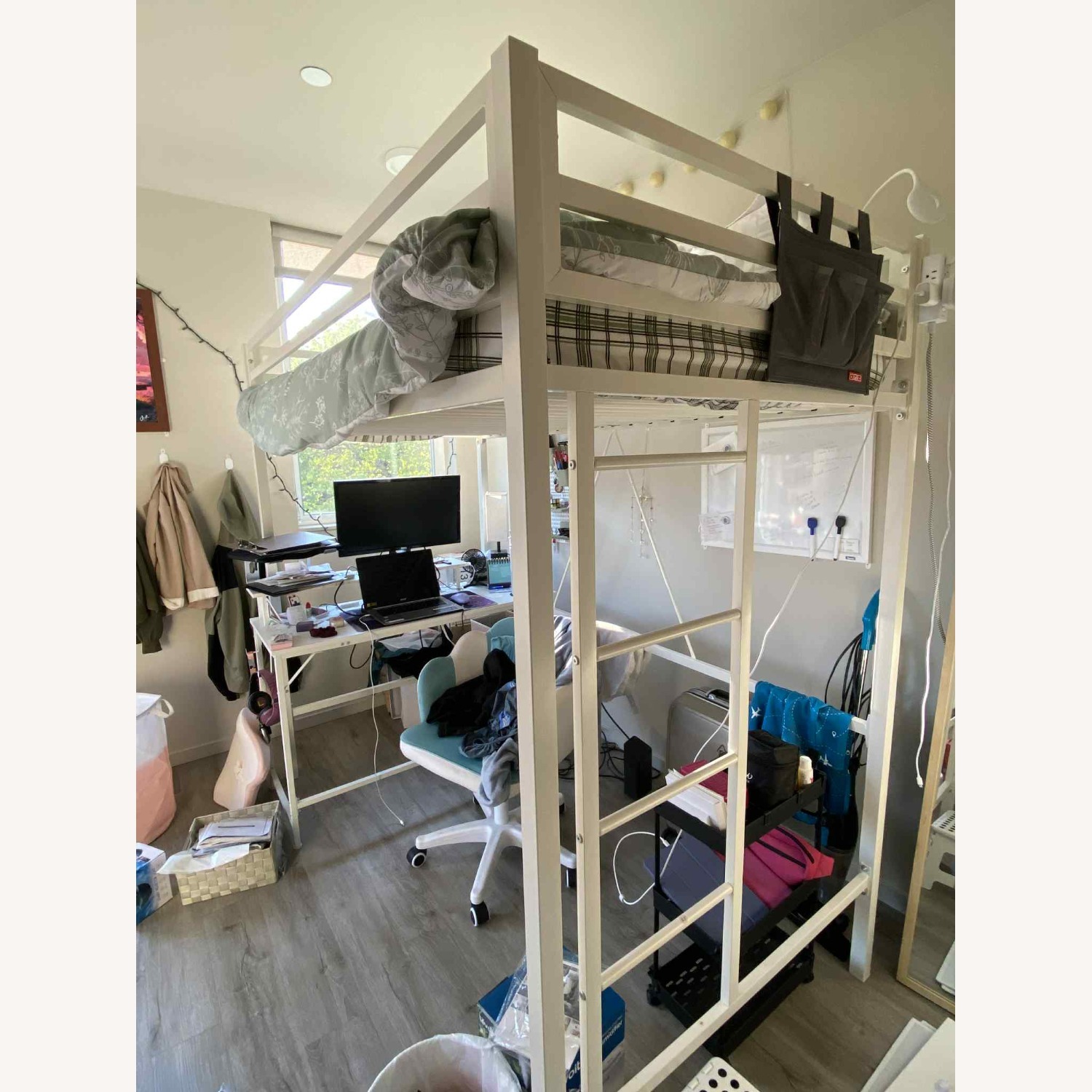 ikalido Metal Loft Bed Twin Size - image-3