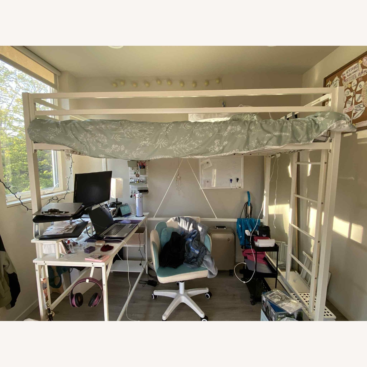 ikalido Metal Loft Bed Twin Size - image-2