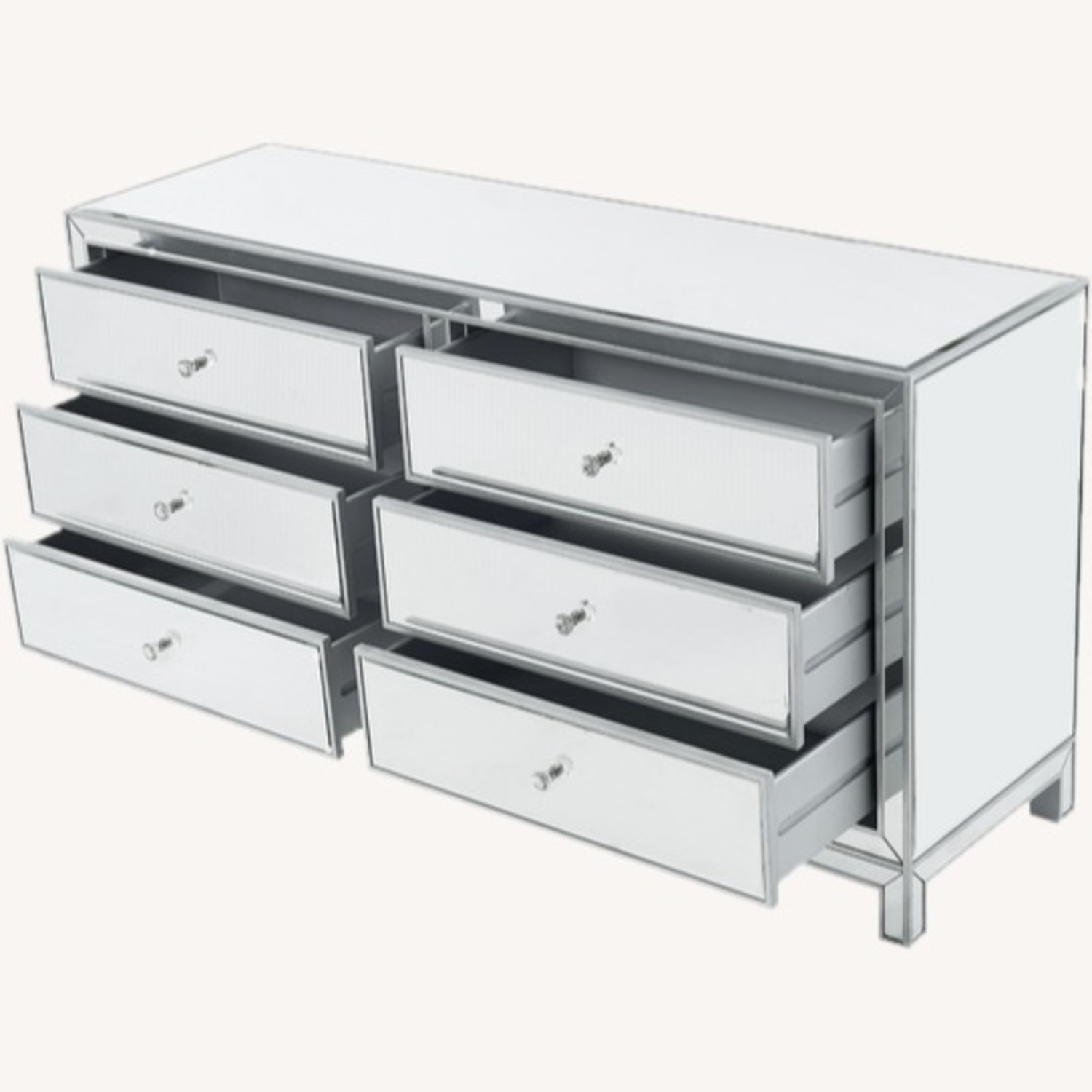 Wayfair 6 Drawer Mirrored Dresser - image-3