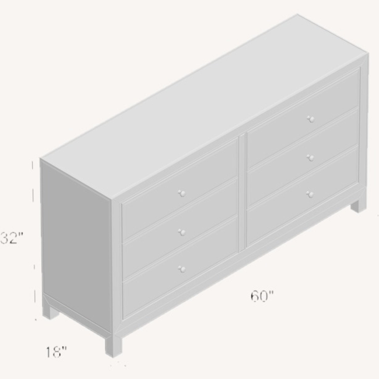 Wayfair 6 Drawer Mirrored Dresser - image-9