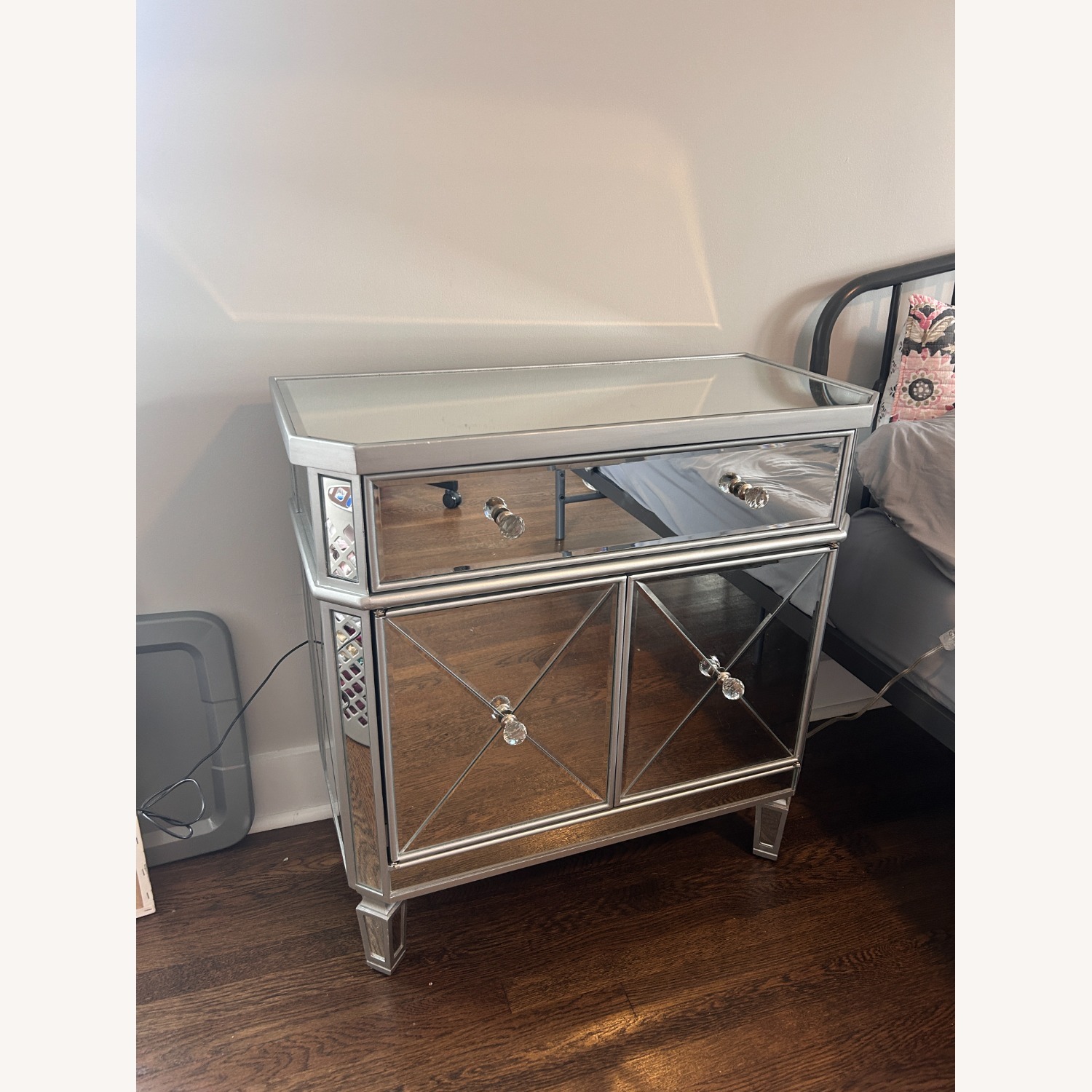 Wayfair Mirorred Accent Cabinet - image-1