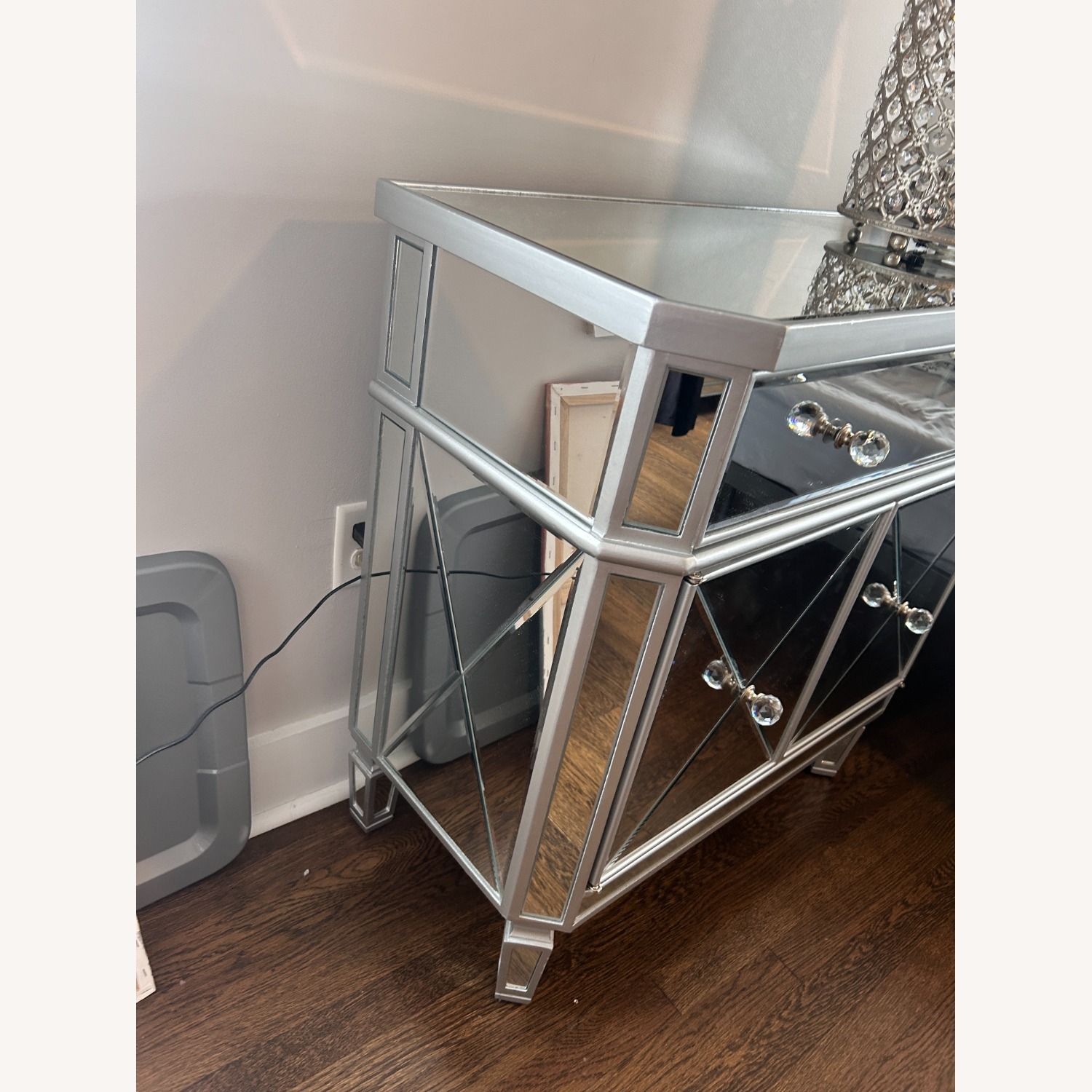 Wayfair Mirorred Accent Cabinet - image-3