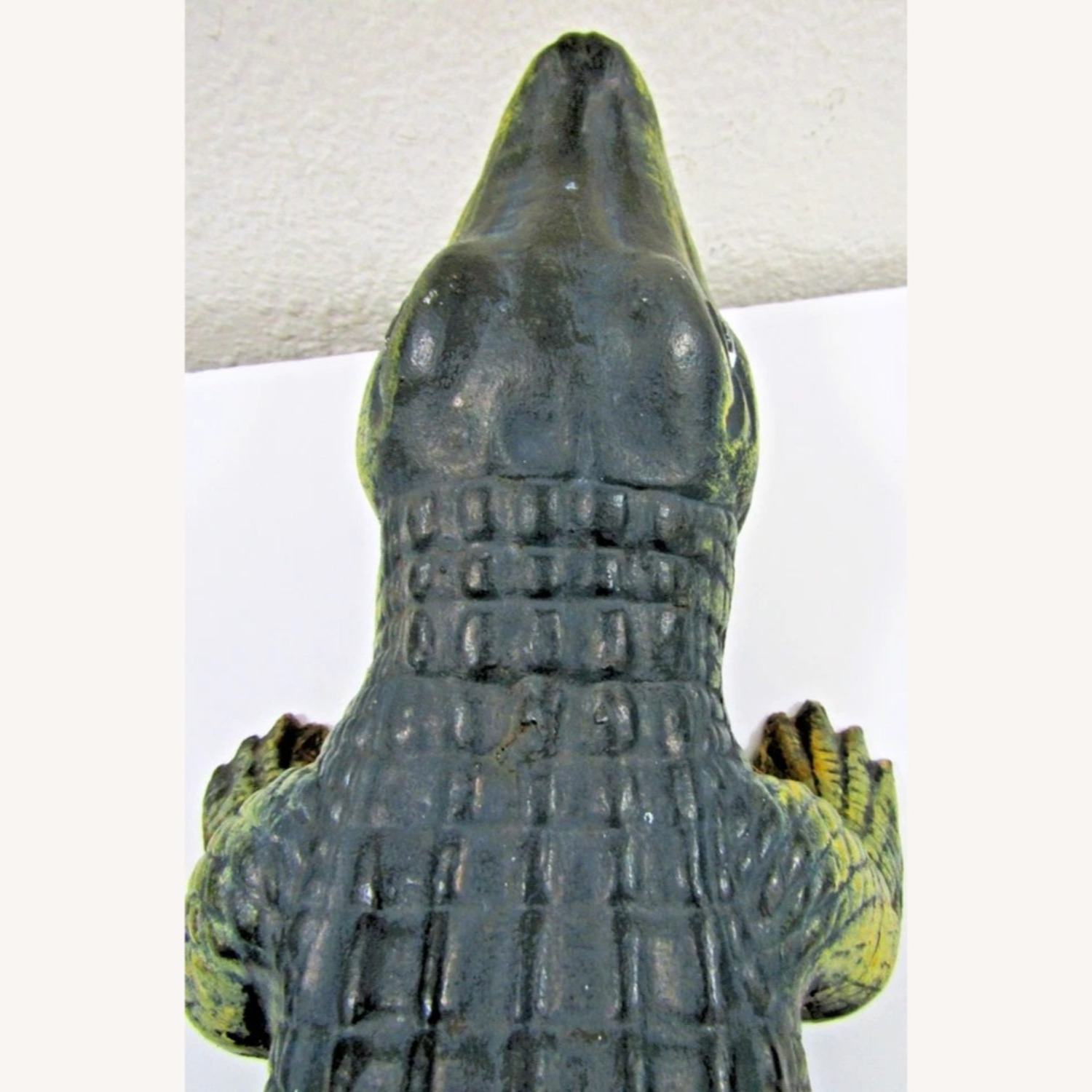 Antique Large Cast Iron Alligator Sculpture - image-15
