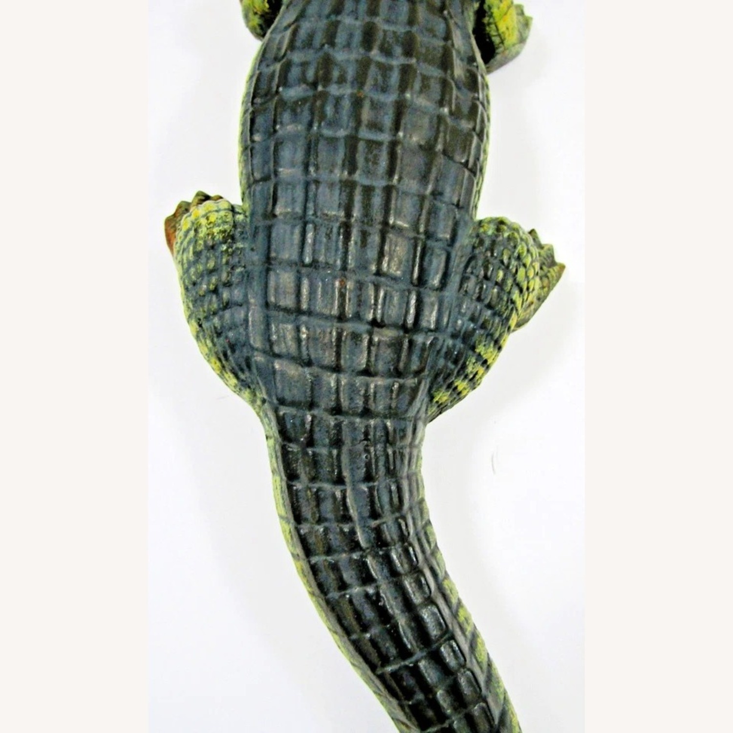 Antique Large Cast Iron Alligator Sculpture - image-16