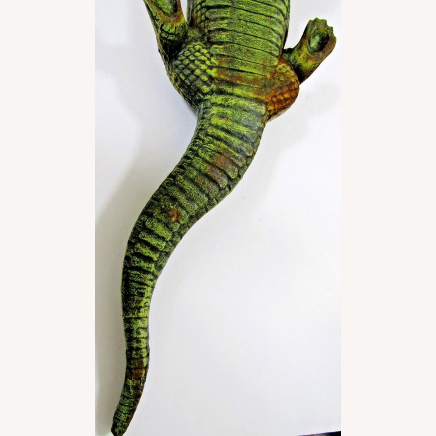 Antique Large Cast Iron Alligator Sculpture - image-21
