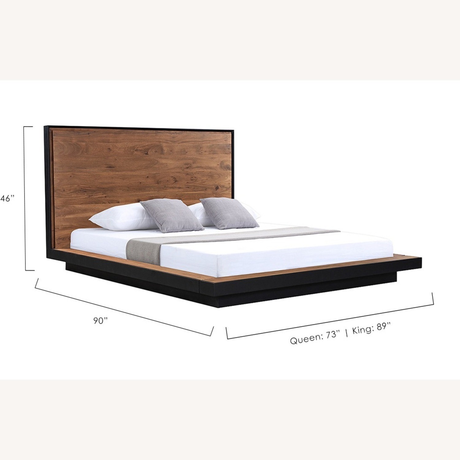 Modani Modern Hardwood Queen Bed - image-4