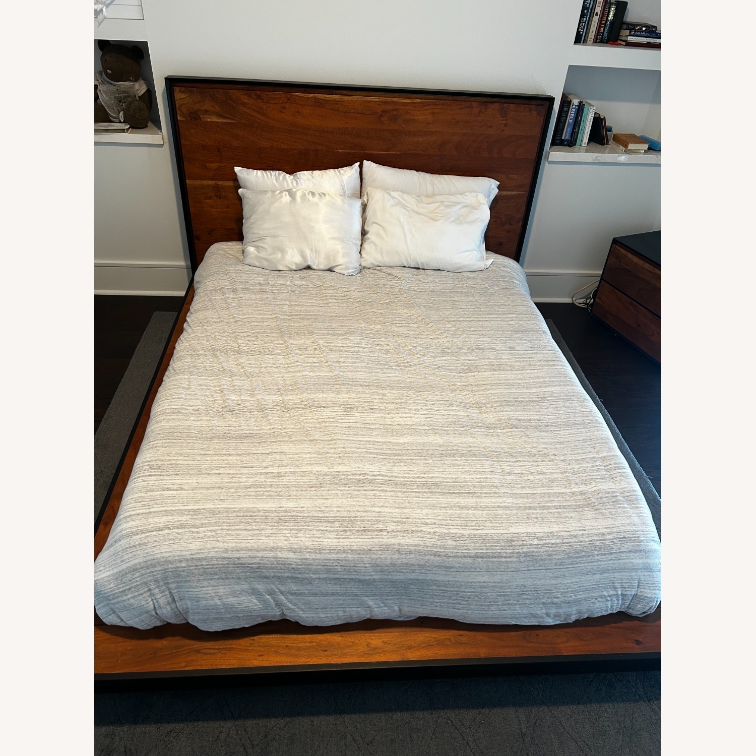 Modani Modern Hardwood Queen Bed - image-1