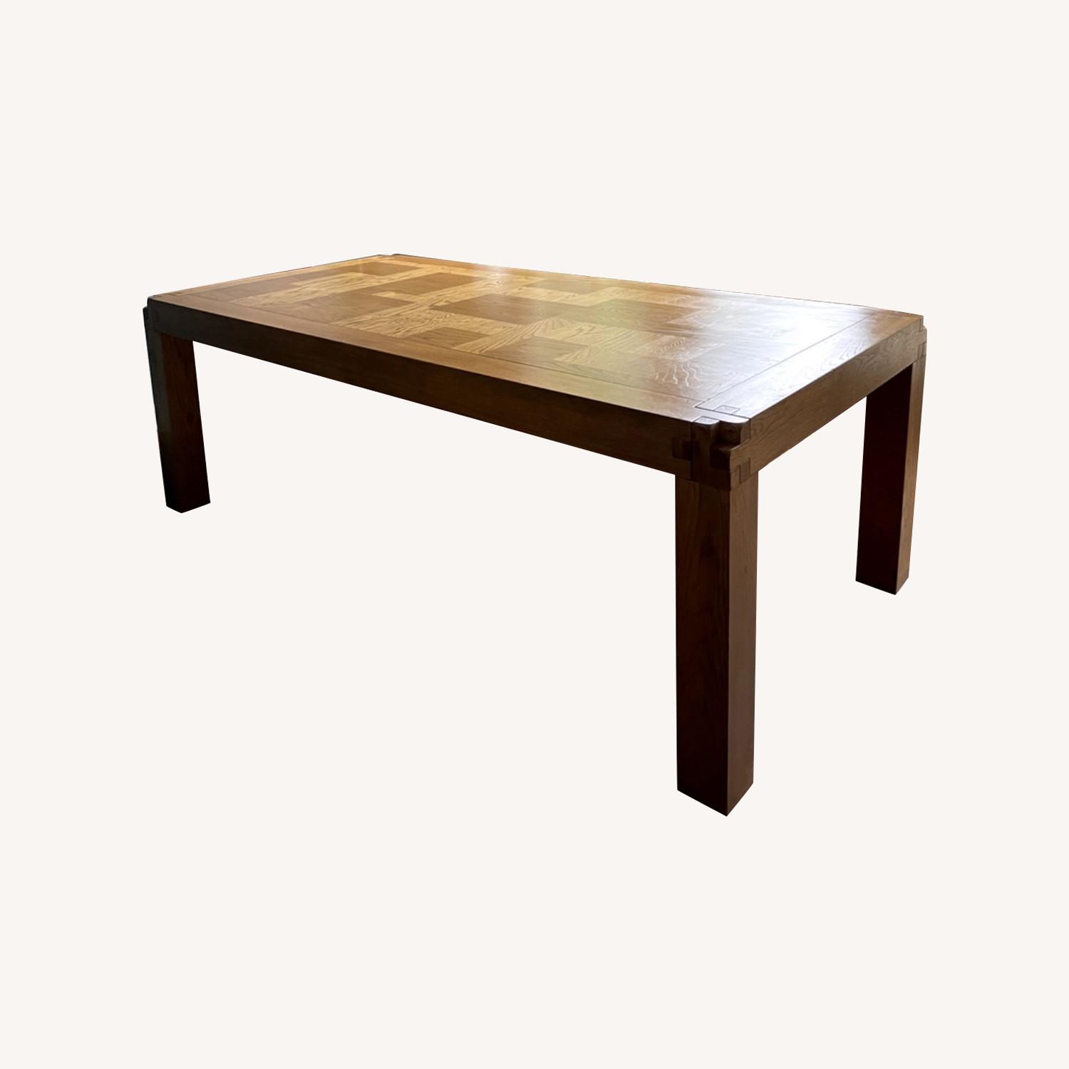 Crate & Barrel Knot Rustic Dining Table - image-0