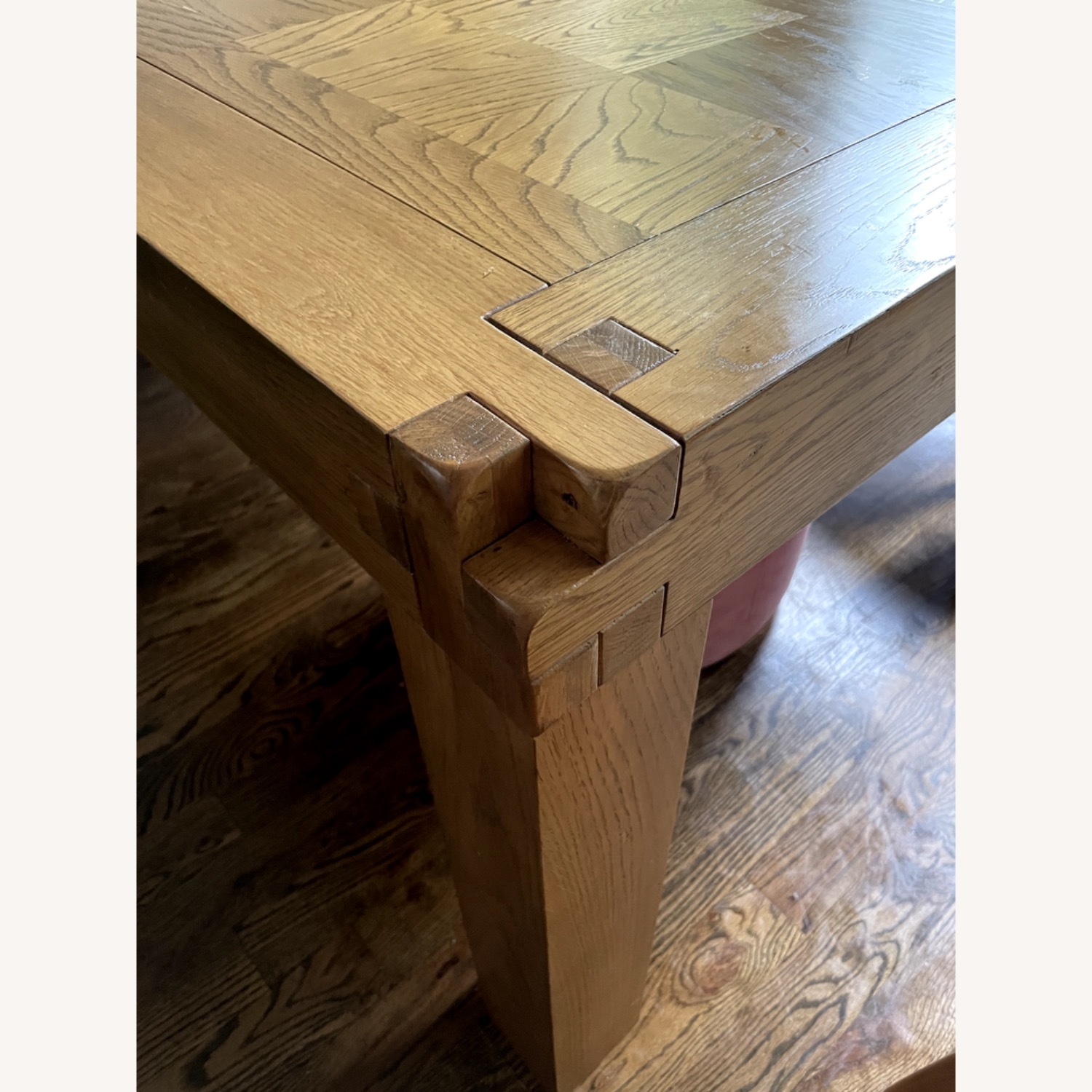 Crate & Barrel Knot Rustic Dining Table - image-7