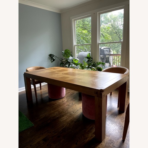 Used Crate & Barrel Knot Rustic Dining Table for sale on AptDeco