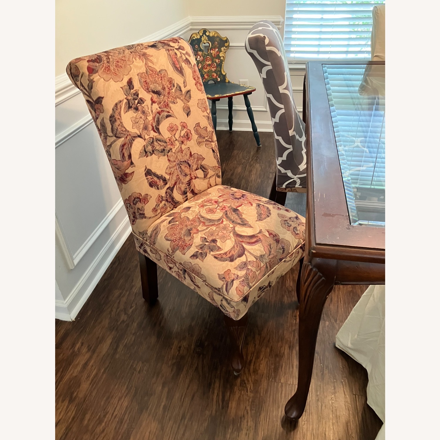 Glass Top Brazilian Wood Dining Set - image-3